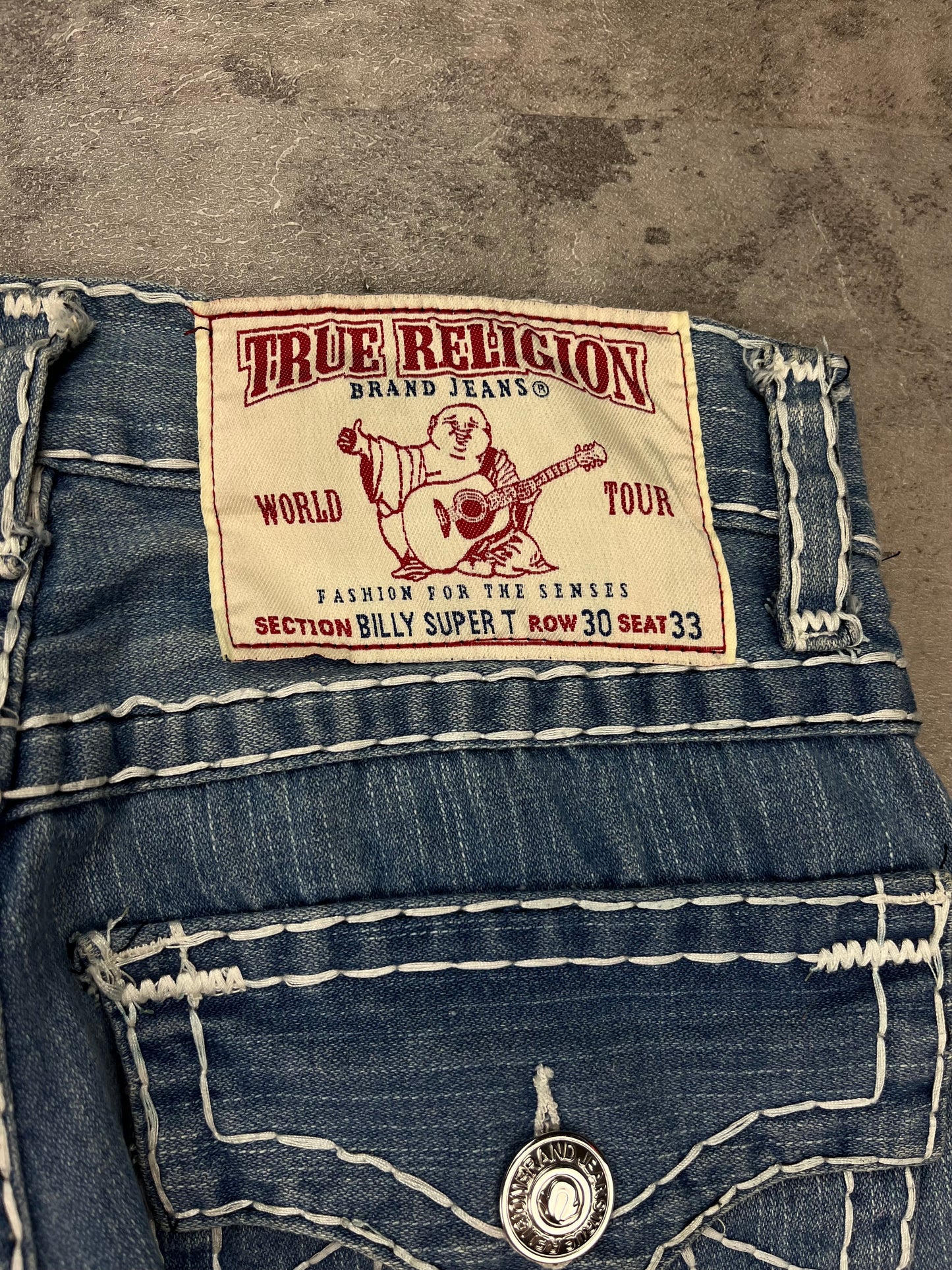 Vintage True Religion Straight Baggy Jeans Y2k