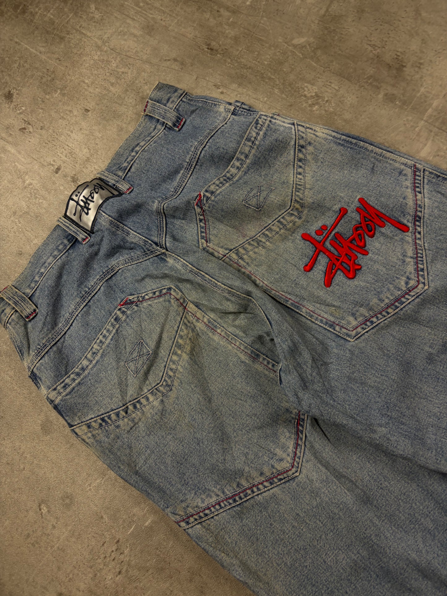 Stuss Y2k Baggy Hip HOP Jeans wie JNCO