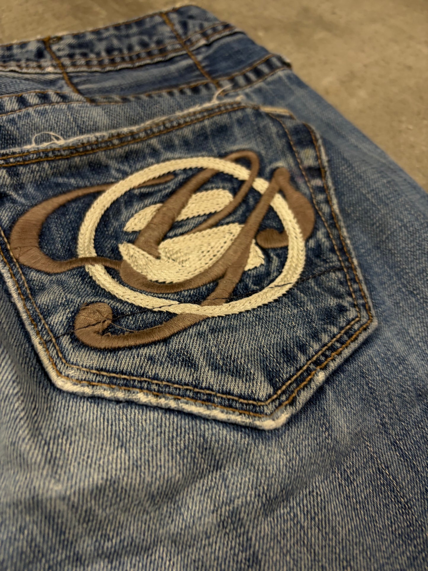 Embroidered g star Baggy Jeans Vintage Denim