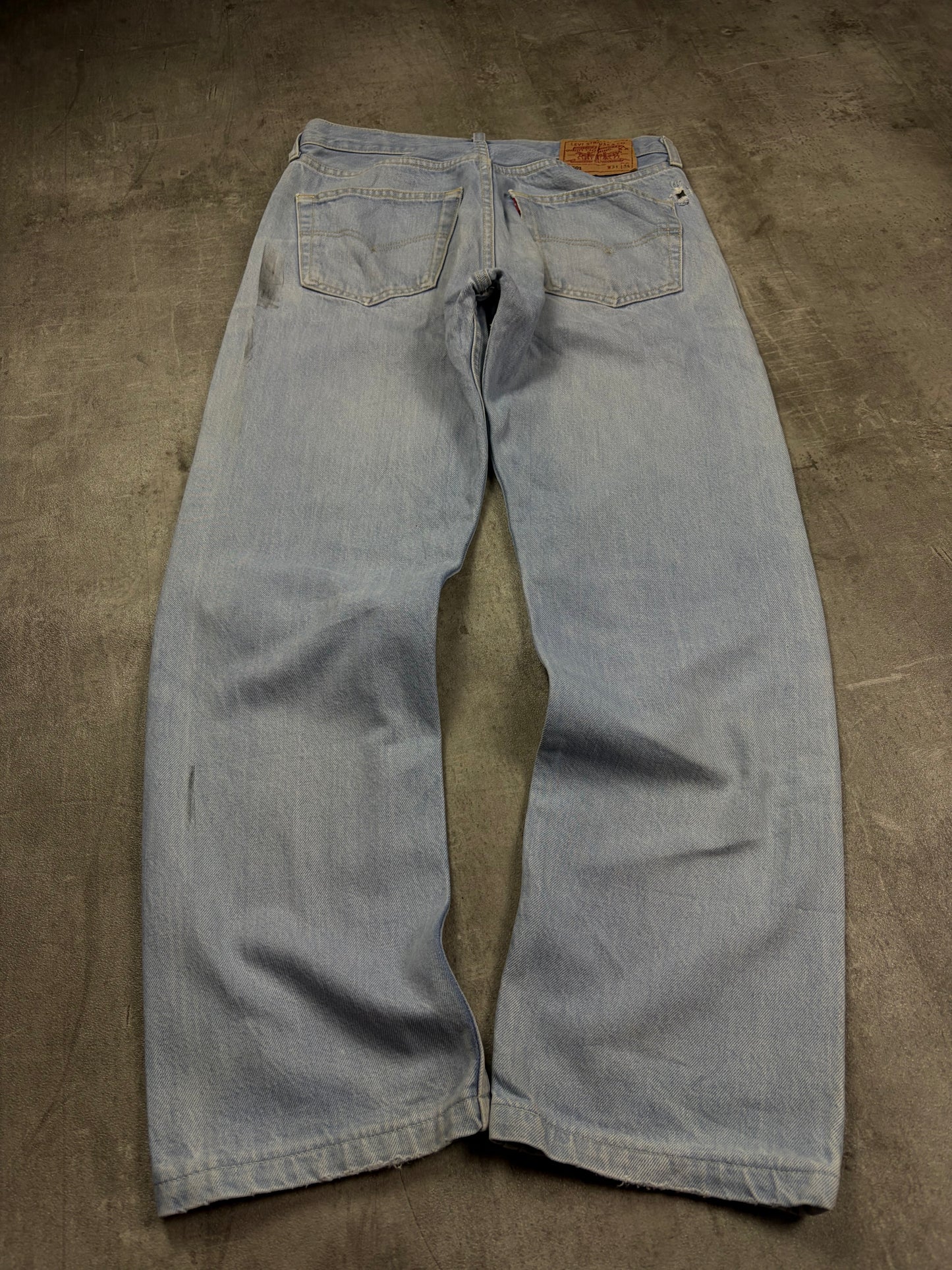 Levis 501 Straight Bootcut Jeans Herren Wide Leg