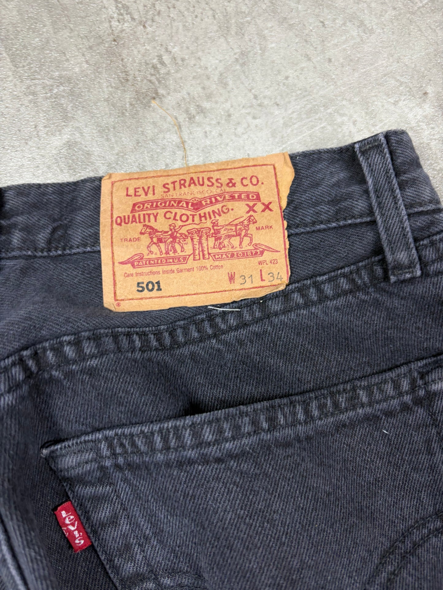 Levis 501 Herren Jeans Straight Bootcut Loose Fit