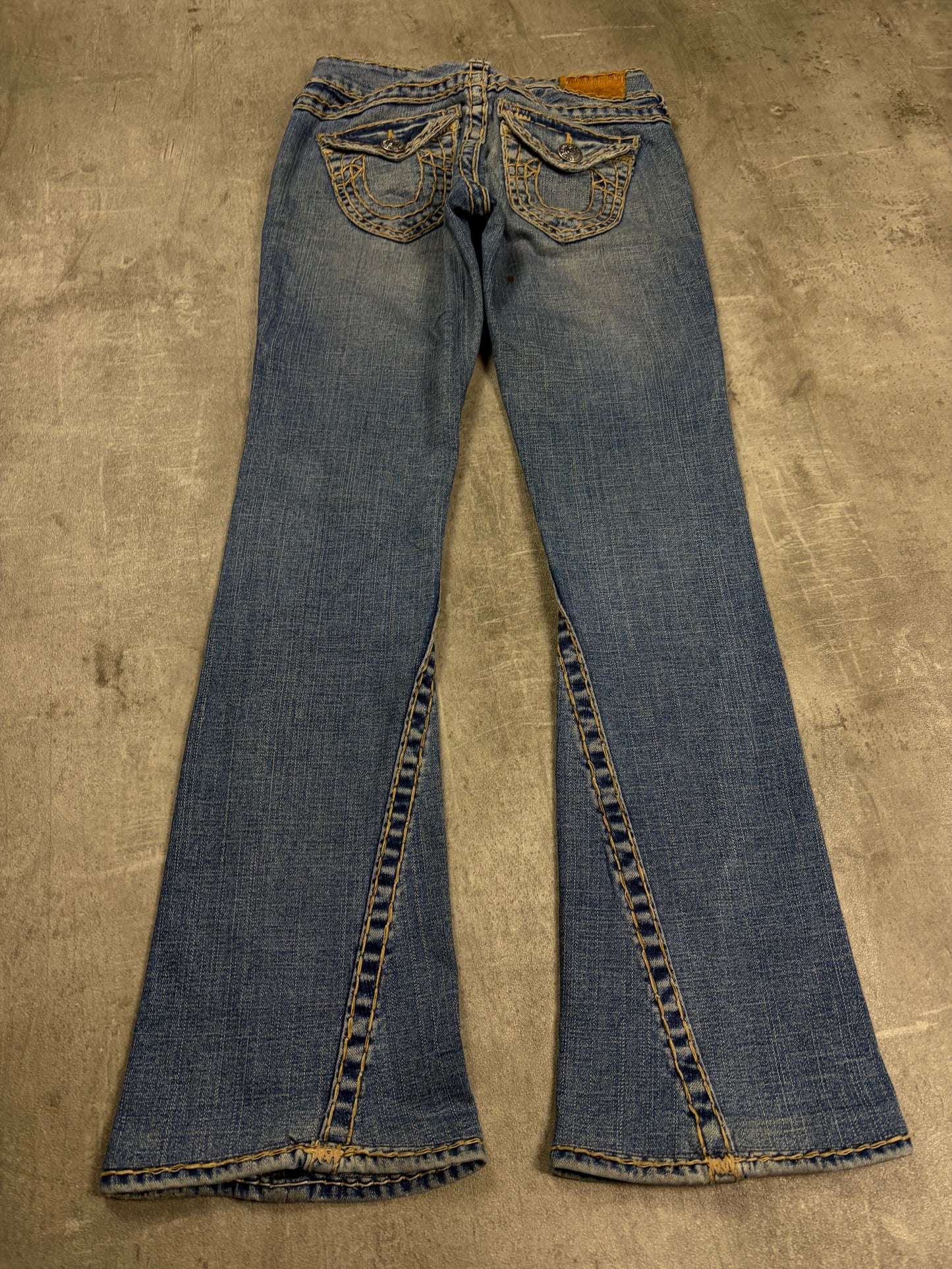 true religion jeans vintage low rise flared