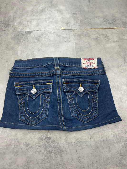 Mini Vintage Y2k True Religion Jeans Rock