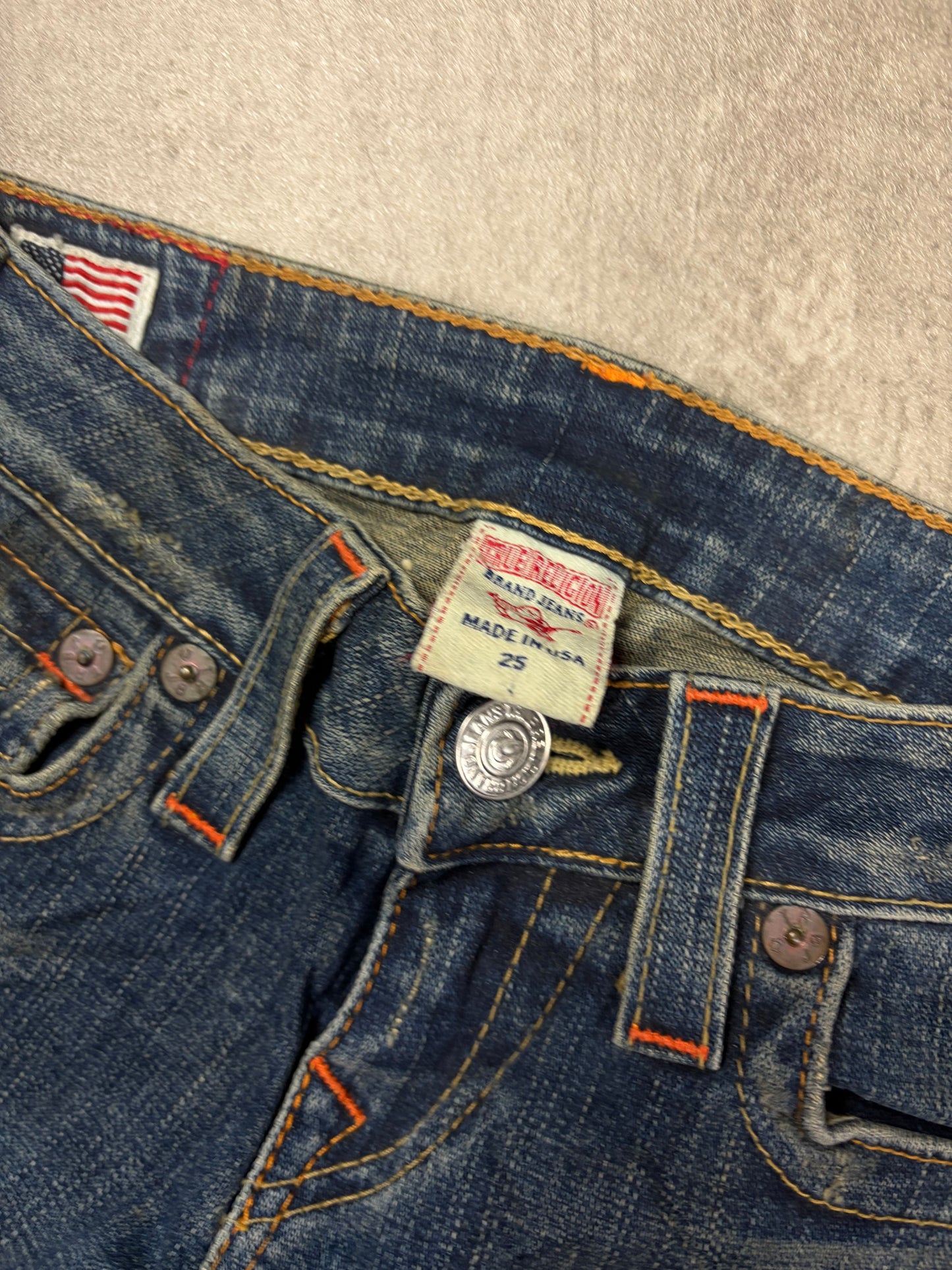 Vintage true religion lowrise flared lowwaist bootcut y2k jeans