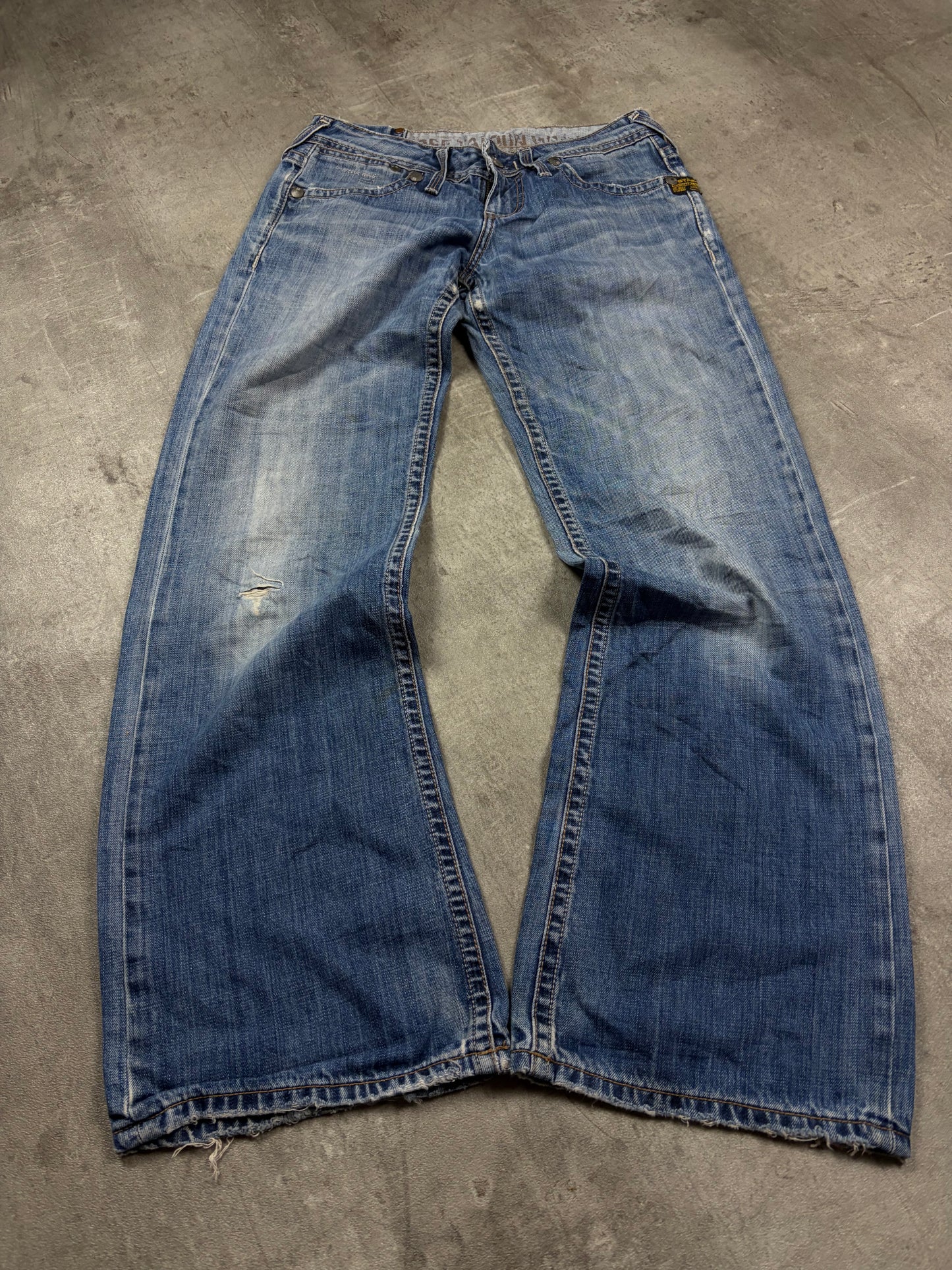 Embroidered g star Baggy Jeans Vintage Denim