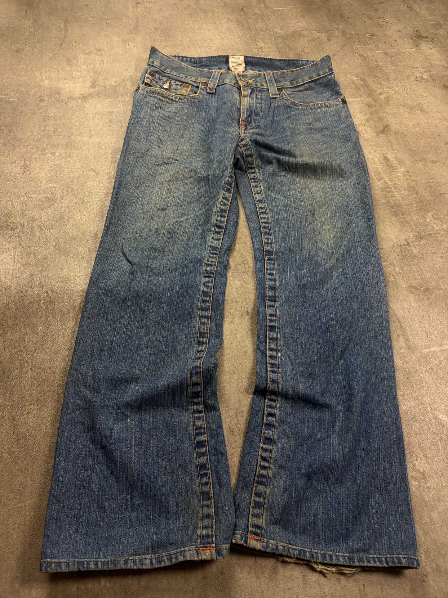 Vintage True Religion Straight Baggy Jeans Y2k