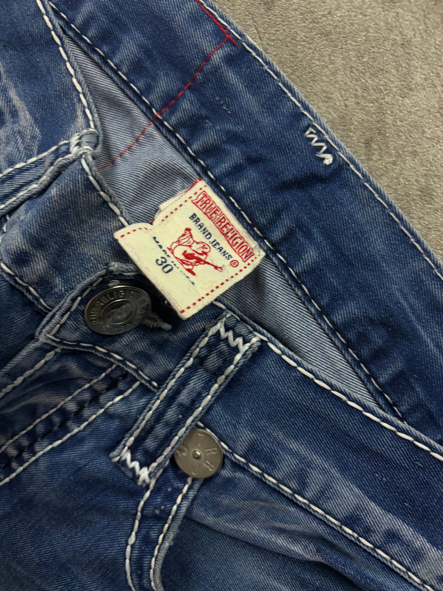 Y2K Vintage True Religion Baggy Denim Jeans Pasha Style