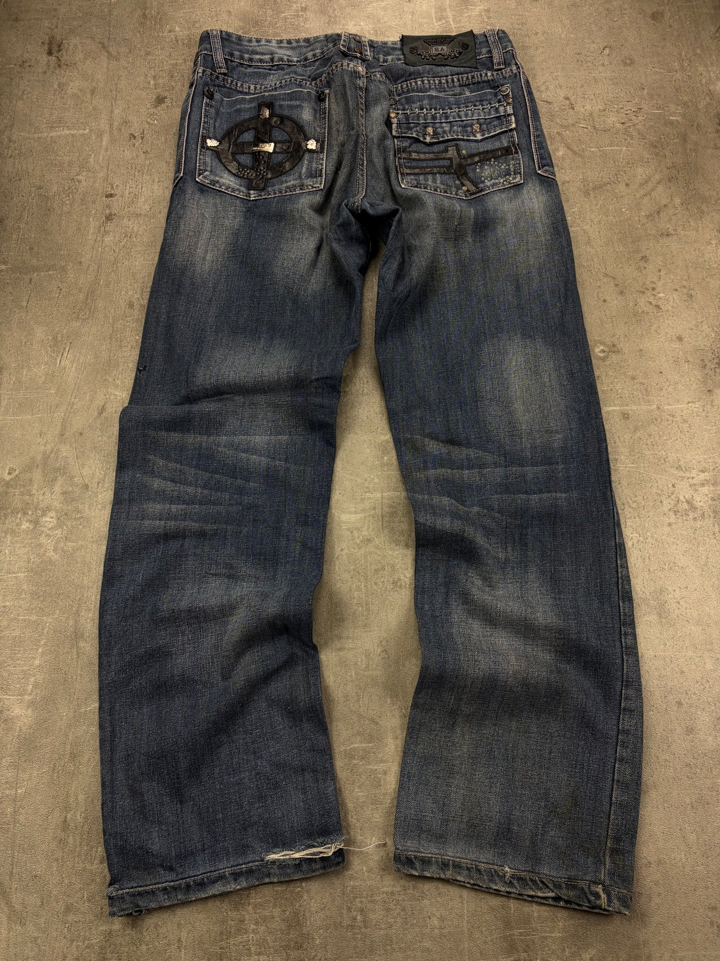 Vintage Y2K Armani Jeans Baggy Backprint