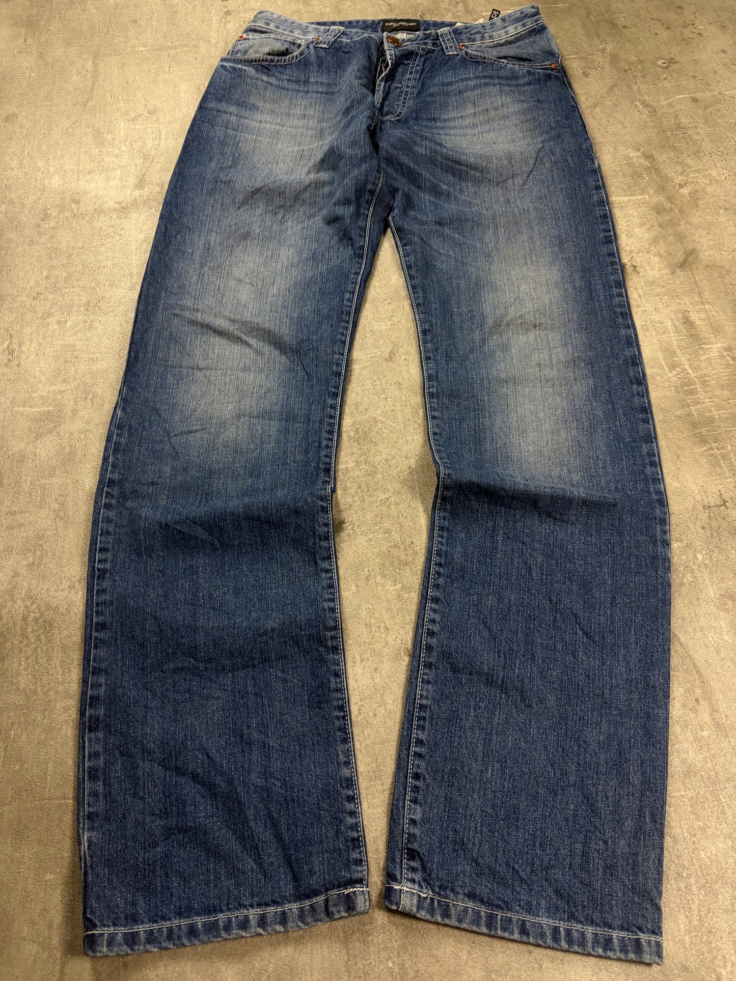 Armani Y2k Vintage Baggy Straight Fit Jeans Pasha Style