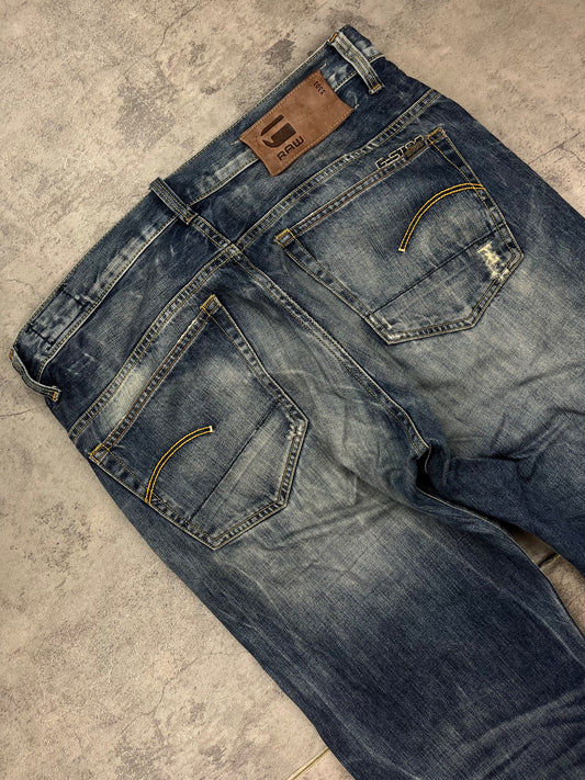 Vintage G-Star Y2k Rare Washed Denim Baggy Jeans Straight