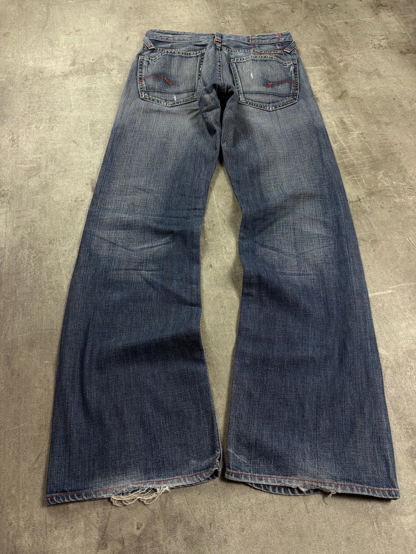 g-star jeans y2k backprint streetwear