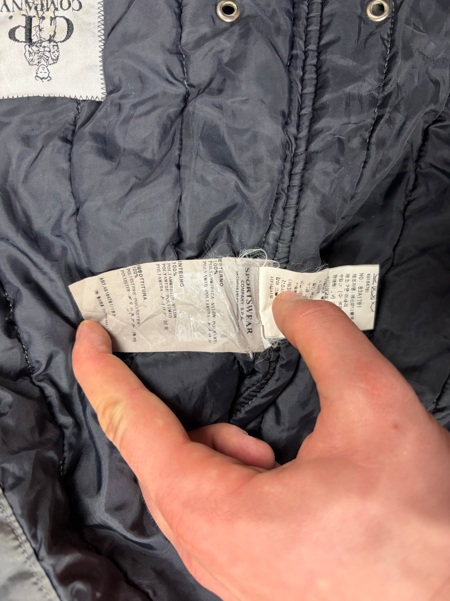 CP Company SS1999 Lightweight Garment-Dyed Bomber Jacke
