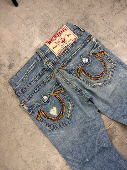 True Religion Y2K Baggy Denim Flared