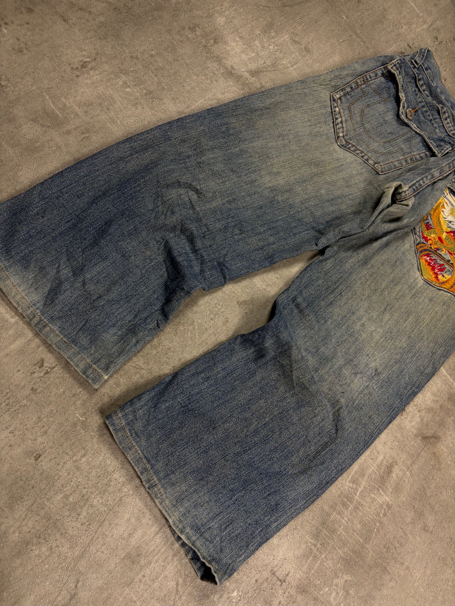 Vintage True Religion 3/4 Jeans Baggy