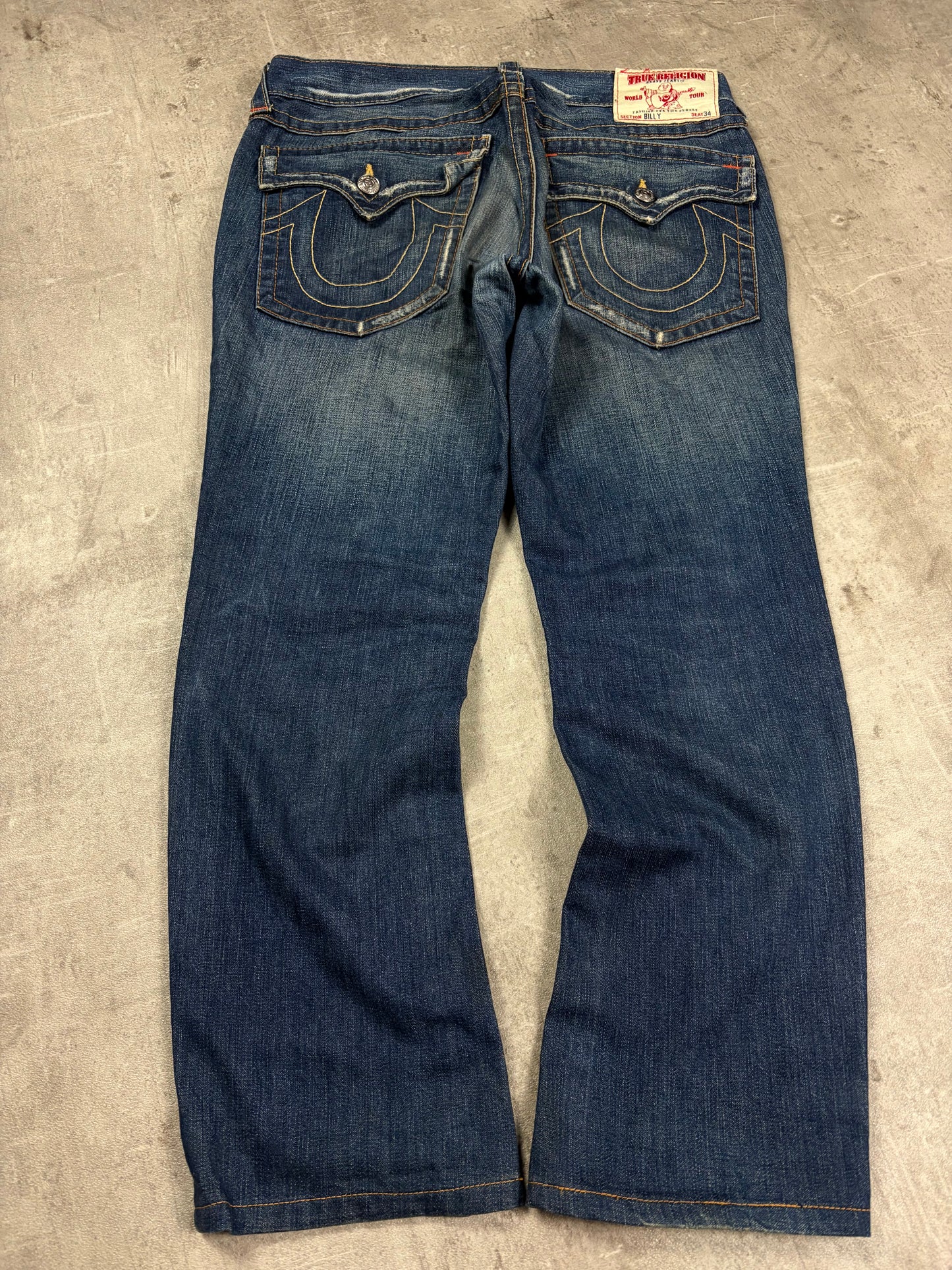 Vintage Y2k Bootcut Baggy True Religion Jeans