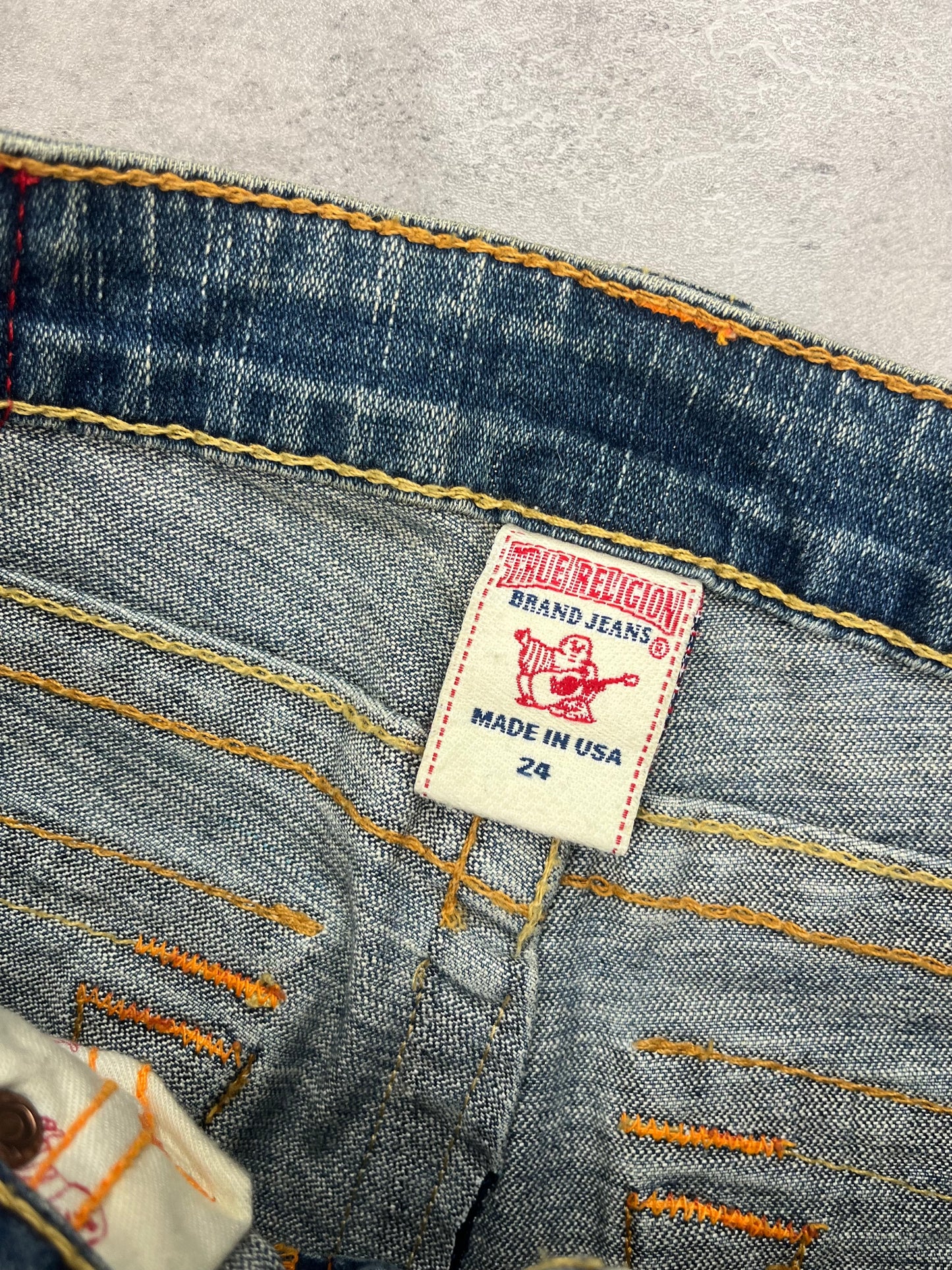 Mini Vintage True Religion Jeans Rock