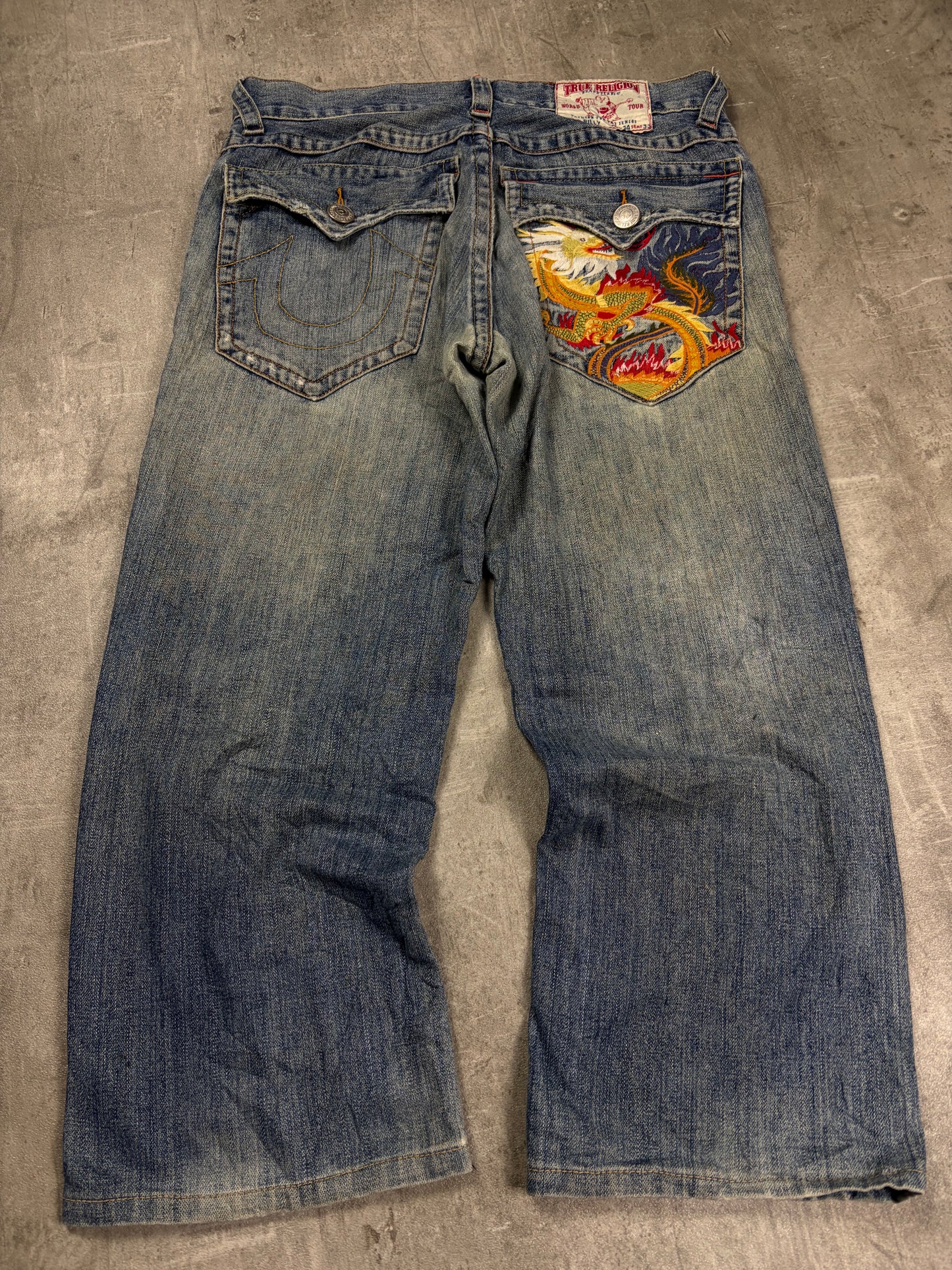 Vintage True Religion 3/4 Jeans Baggy