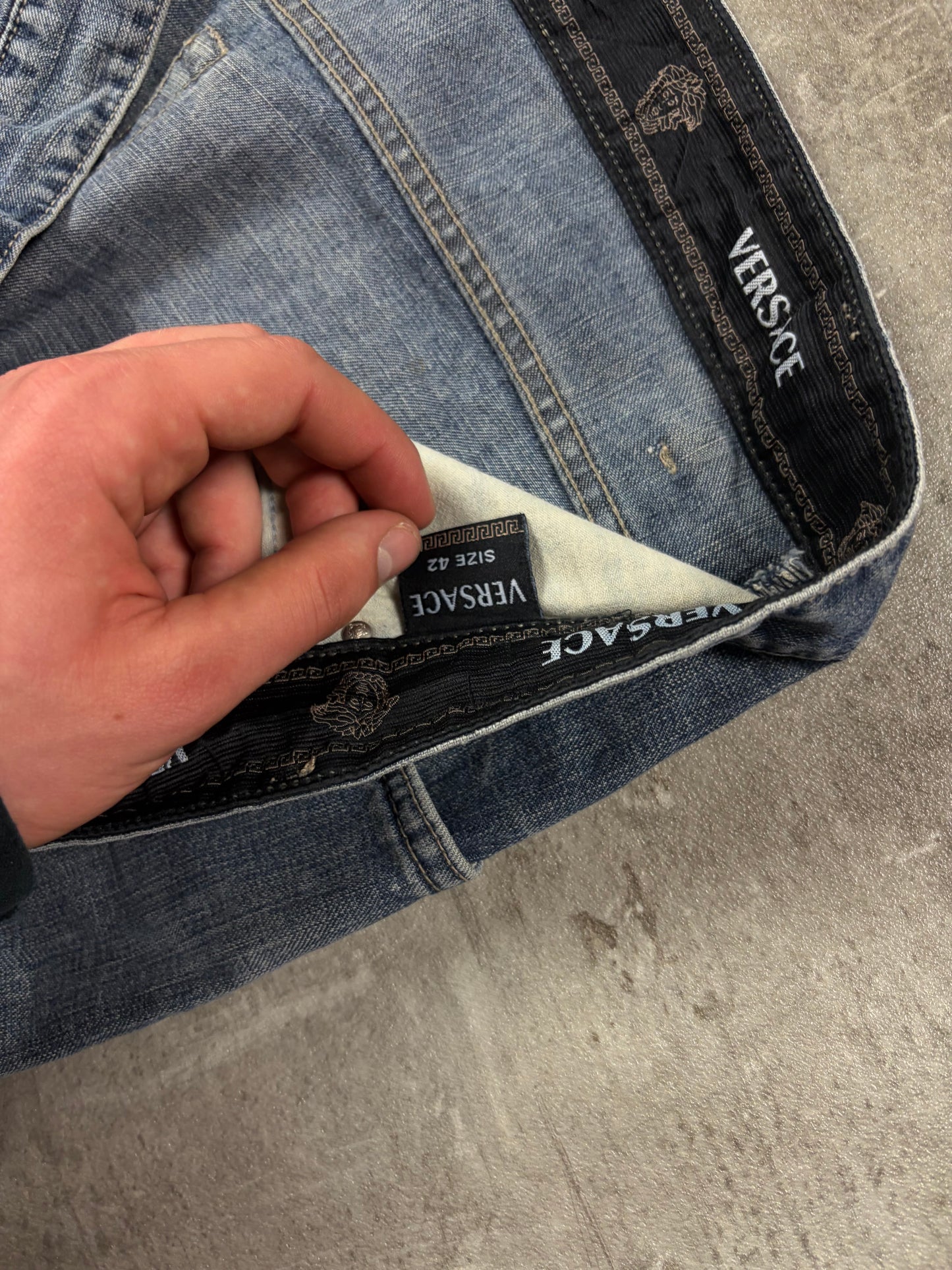 Versace Vintage Rare Baggy Jeans Pasha Style