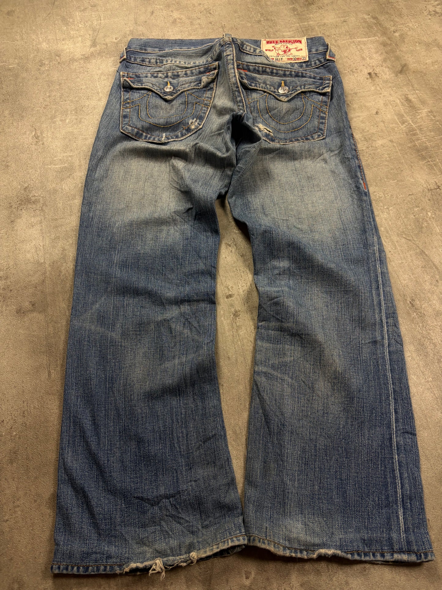 True Religion Flared Baggy Bootcut Jeans