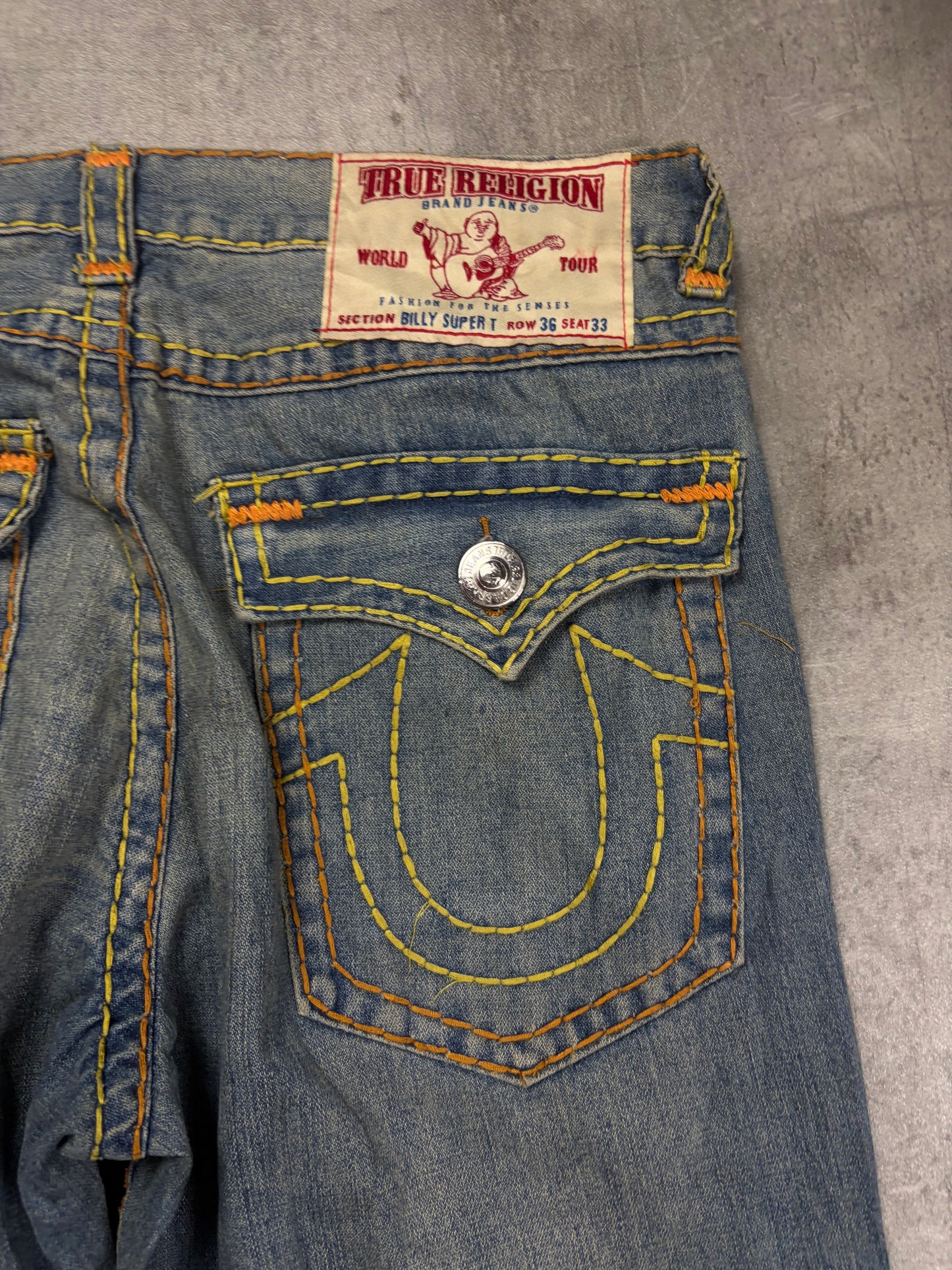 True Religion Flared Baggy Straight Y2k Jeans Vintage