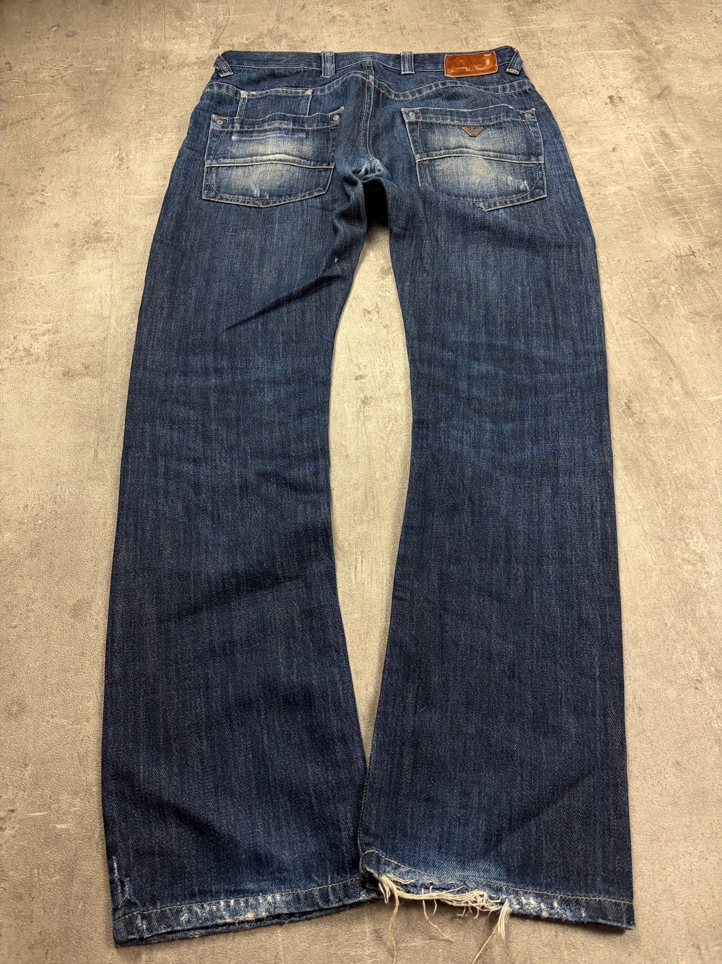Armani Baggy Jeans Herren Pasha Style Y2K Wide Leg Denim