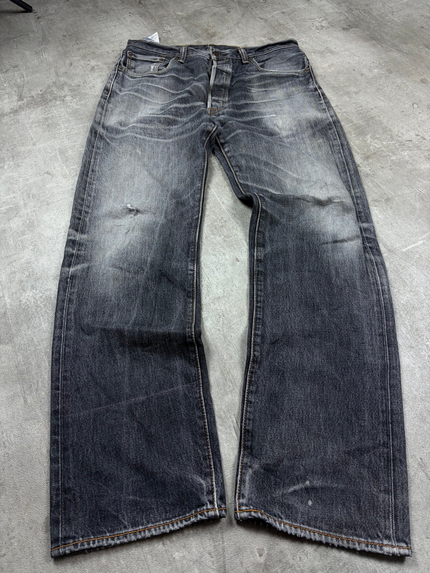 Levis 501 Straight Bootcut Jeans Herren Streetwear Retro