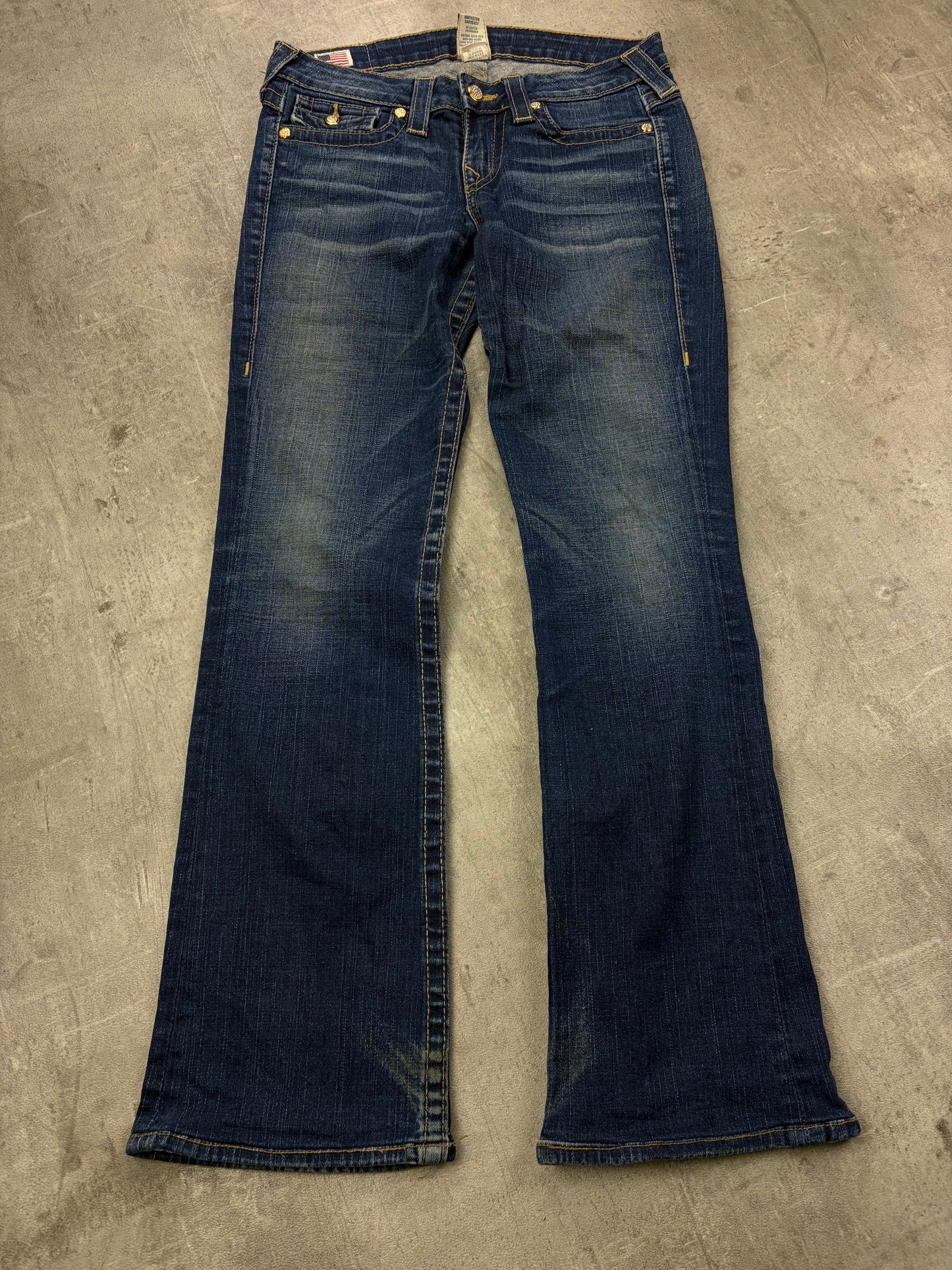 True Religion Jeans Low Waist Bootcut Vintage