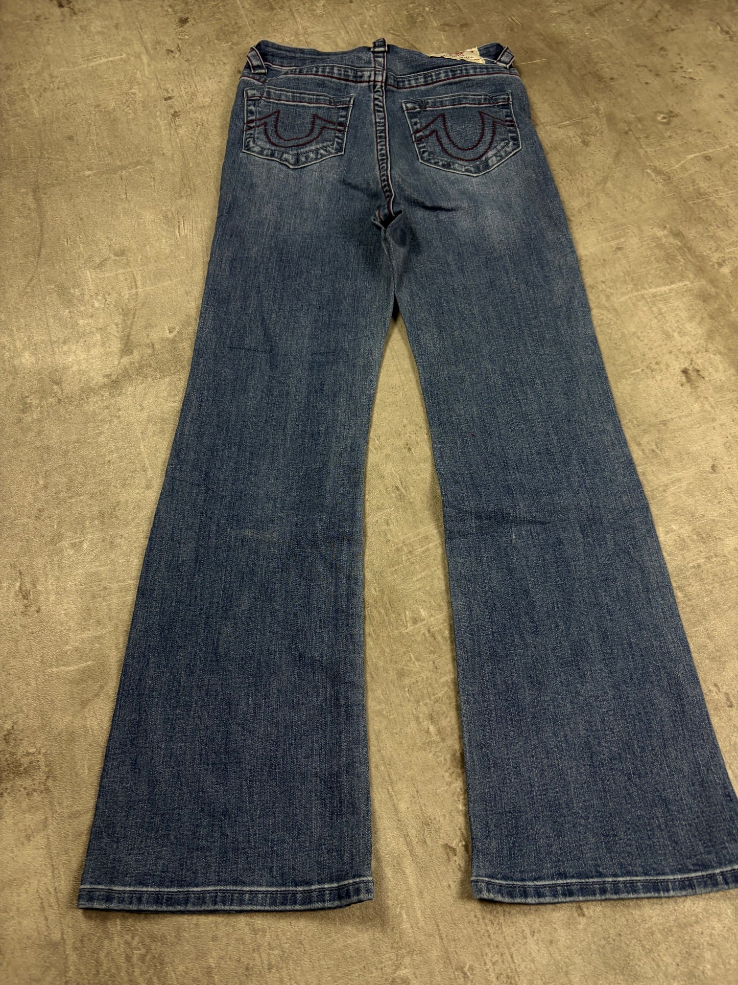 Vintage True Religion Low Waist Flared Jeans
