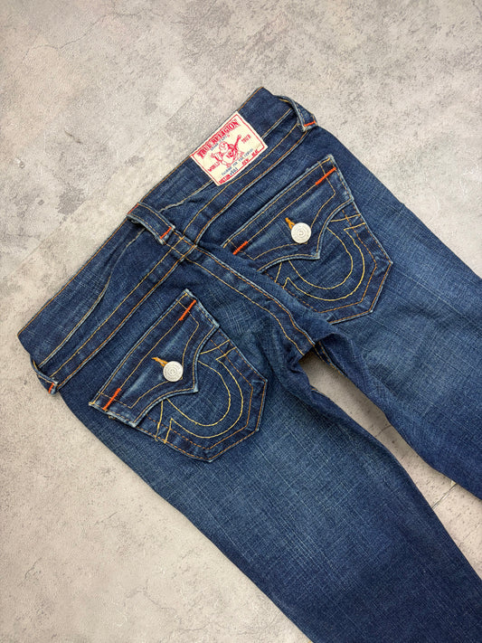 True Religion Low Rise Flared Jeans Vintage