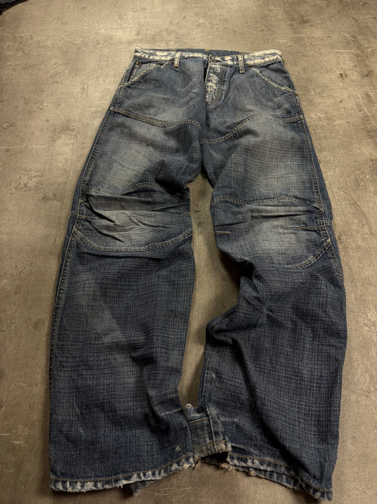 g-star jeans y2k backprint streetwear