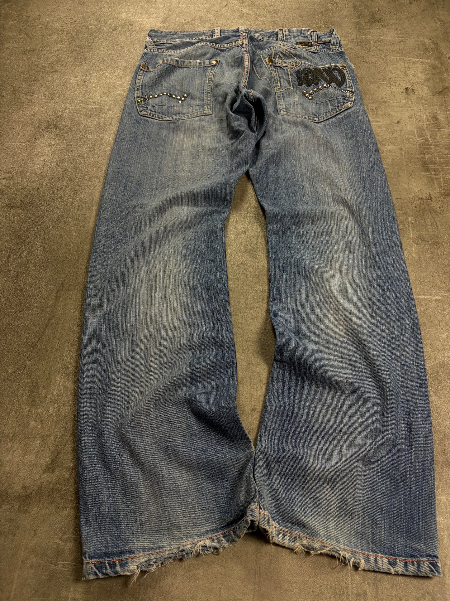 g-star jeans y2k backprint streetwear
