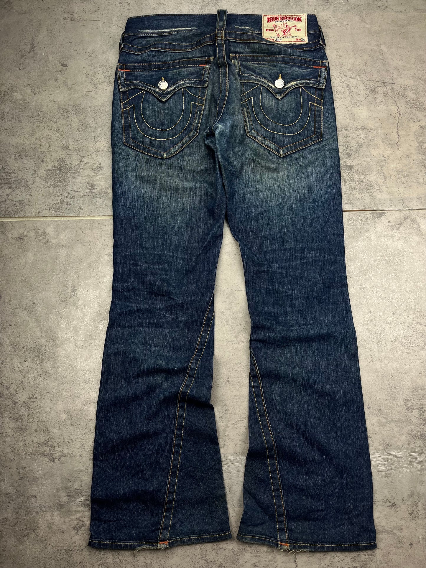 True Religion Men’s Baggy Loose Fit Y2K Denim Streetwear Rare