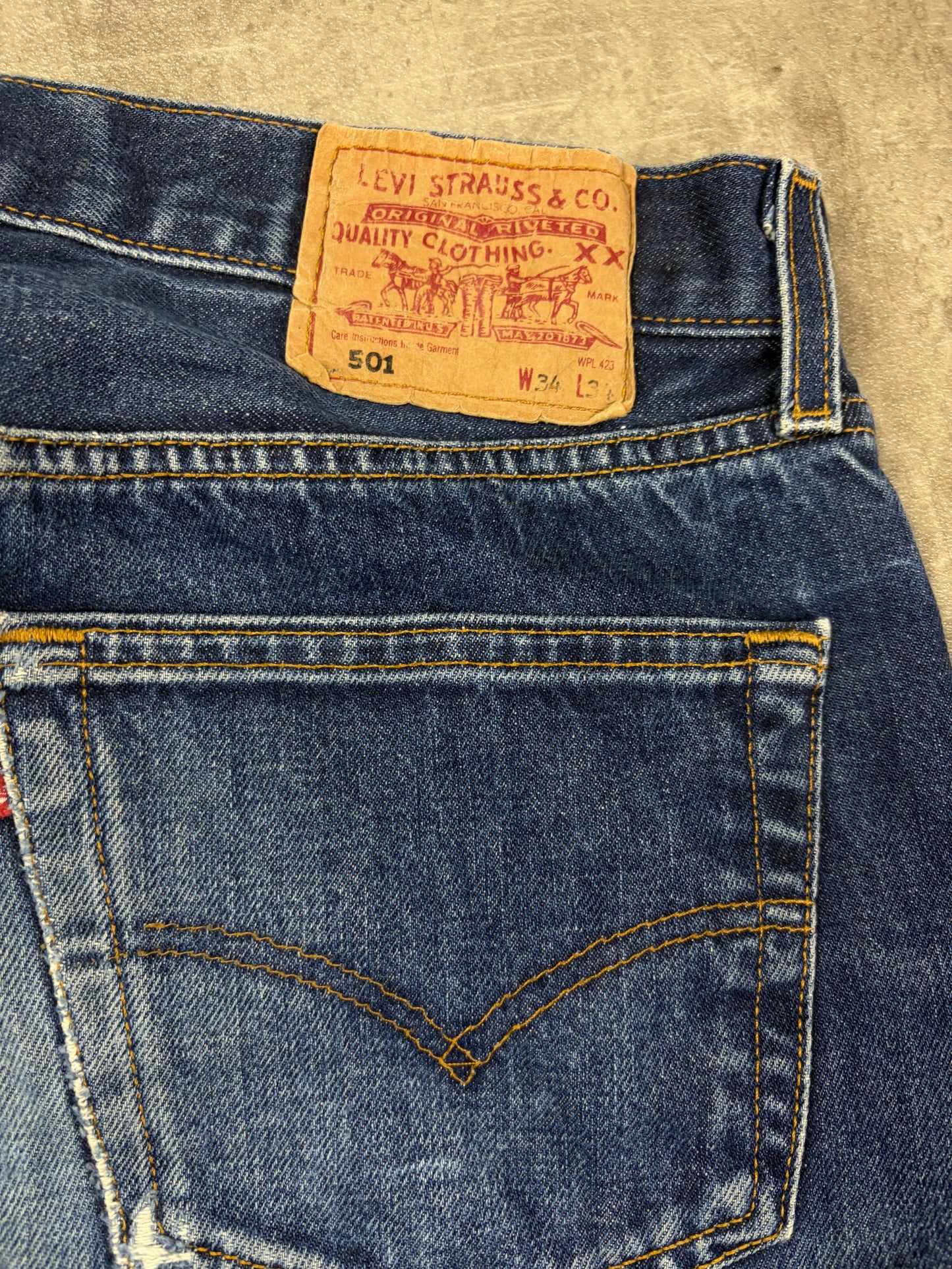 Levis 501 Herren Jeans Straight Bootcut Pasha Style