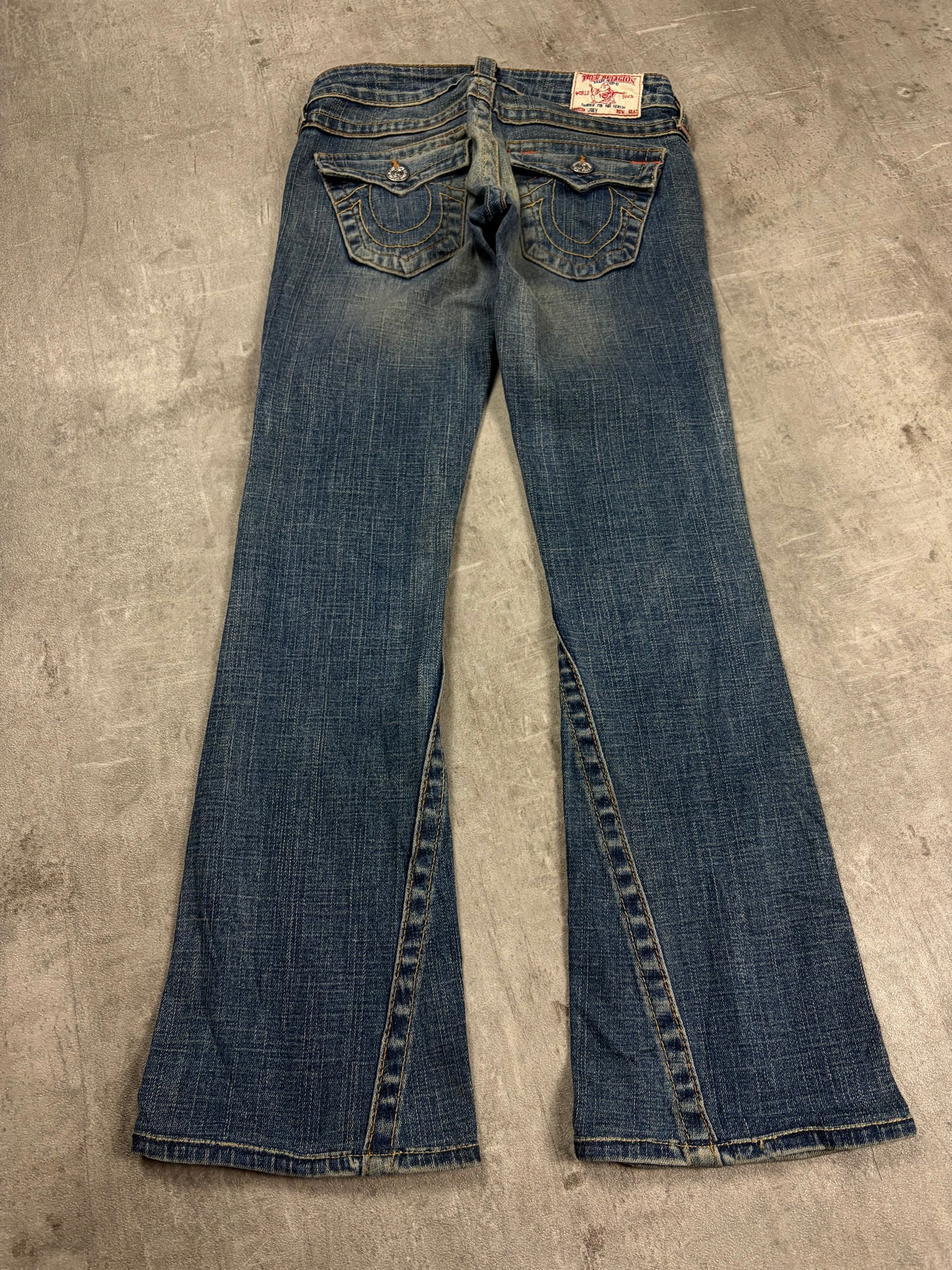 true religion jeans low rise vintage denim