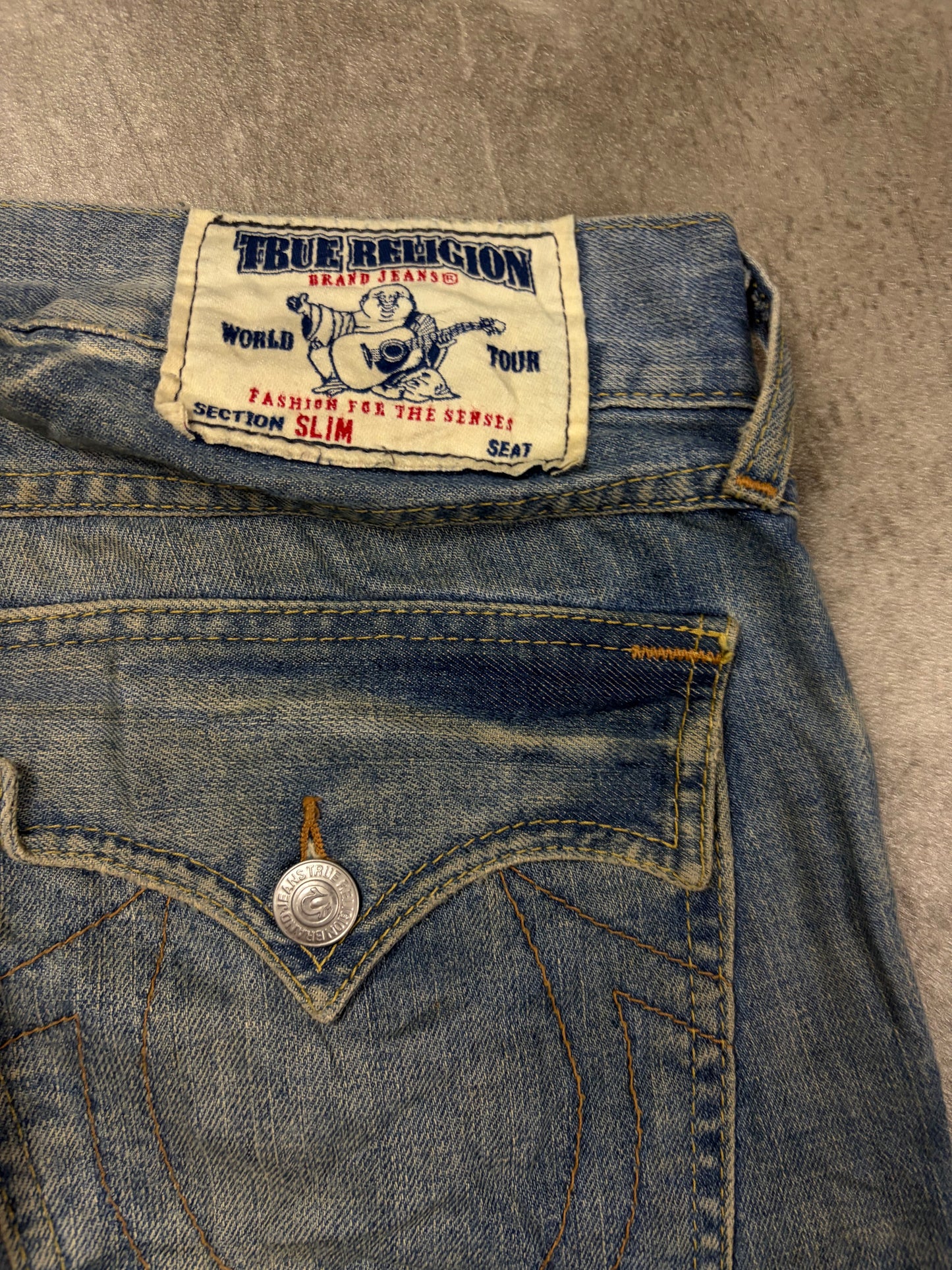 Rare Vintage True Religion Loose Fit Baggy Denim Pasha Jeans Pasha Style