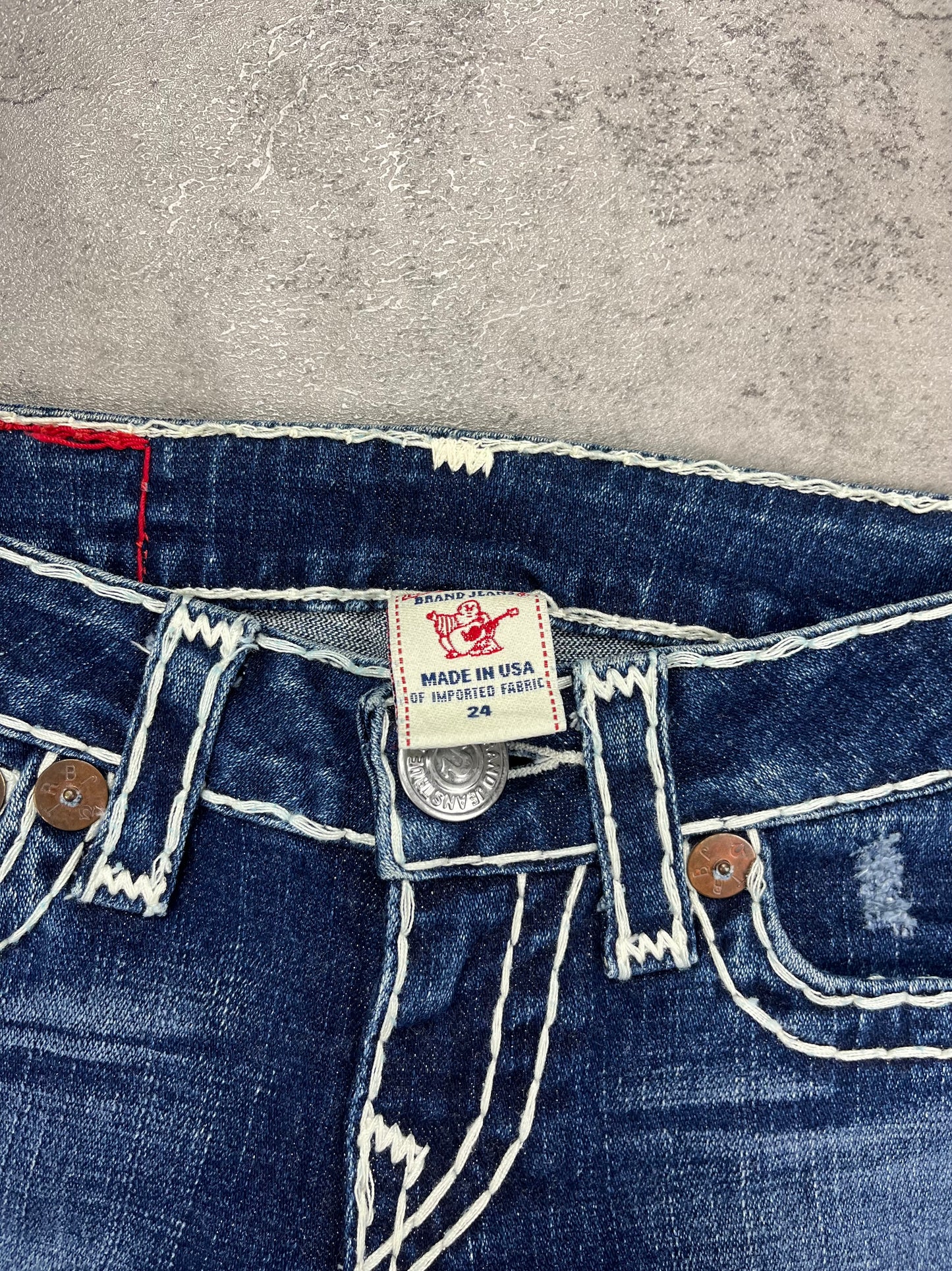 True Religion Low Rise Flare Denim 2000s Y2K Retro Jeans