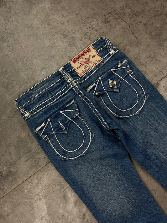 Lowwaist True Religion Bootcut Flared Vintage Jeans