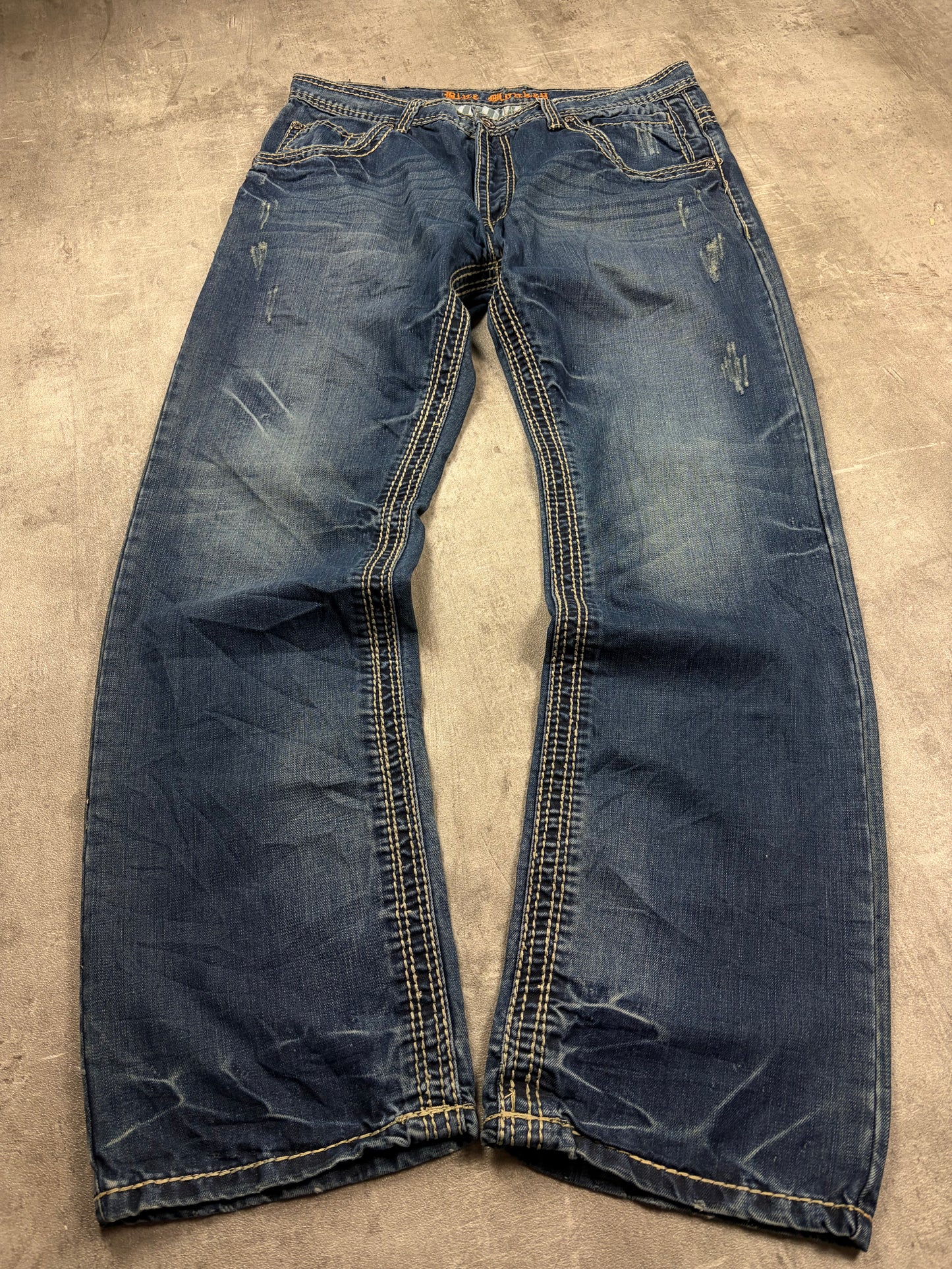 Blue Monkey Vintage Baggy Straight fit Jeans