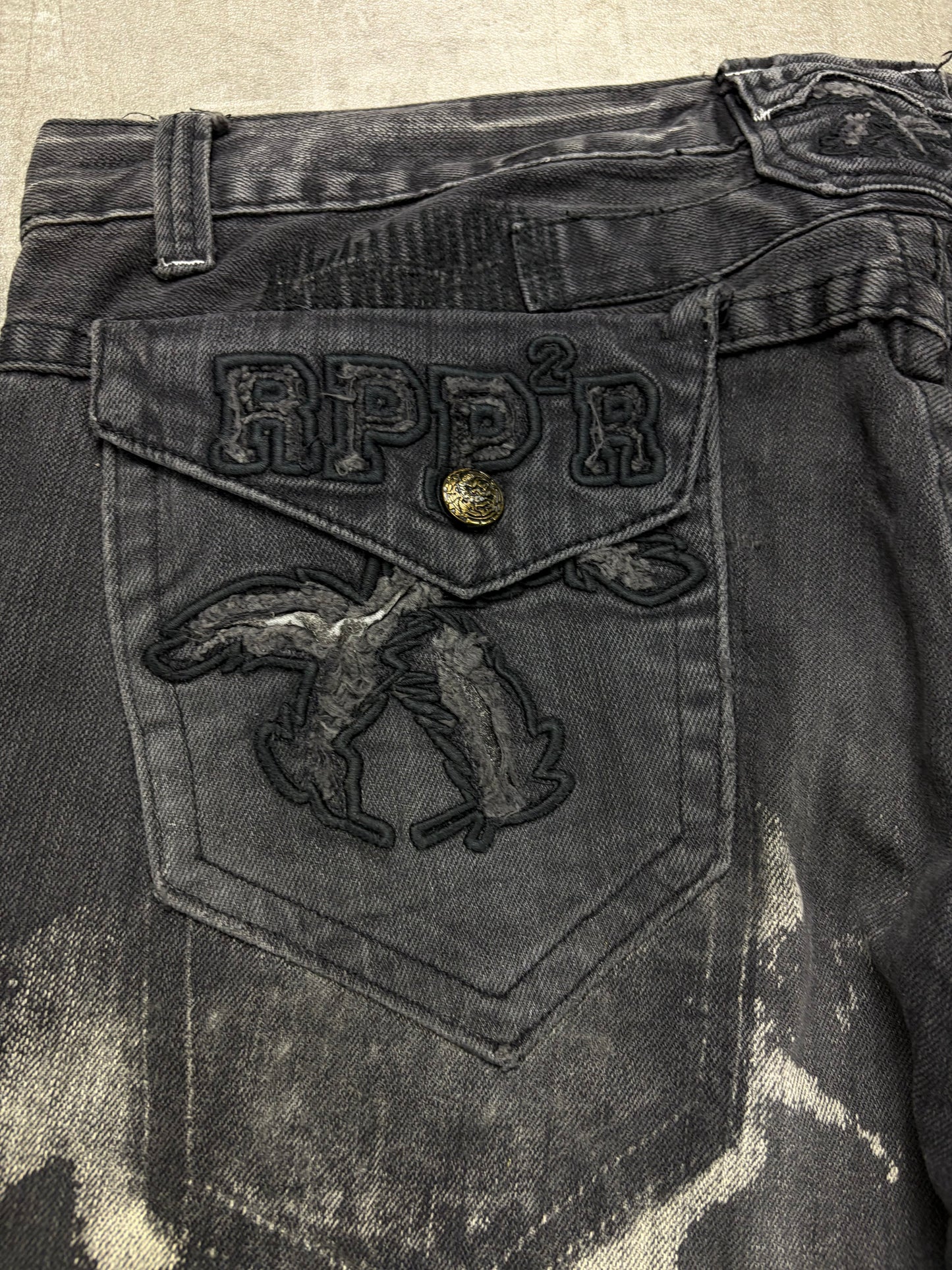 Vintage Opium Style Flared Mek jeans