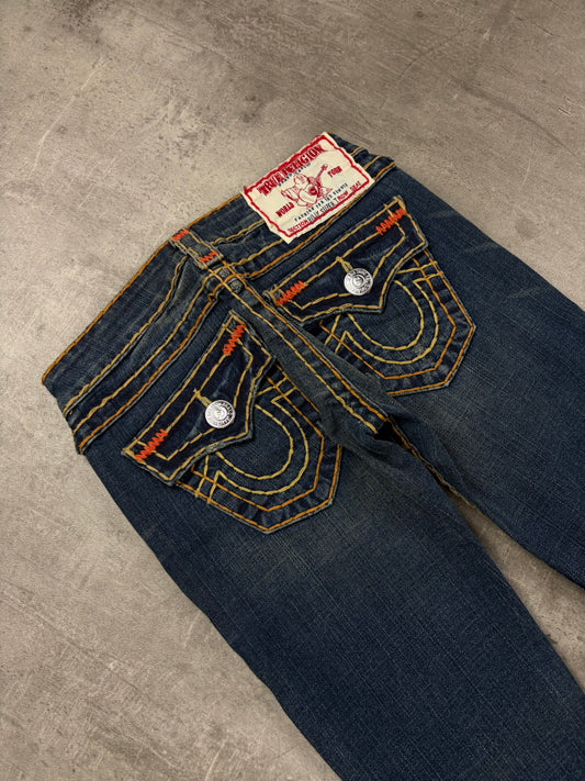 True Religion Jeans Vintage Dicke Nähte Low Waist