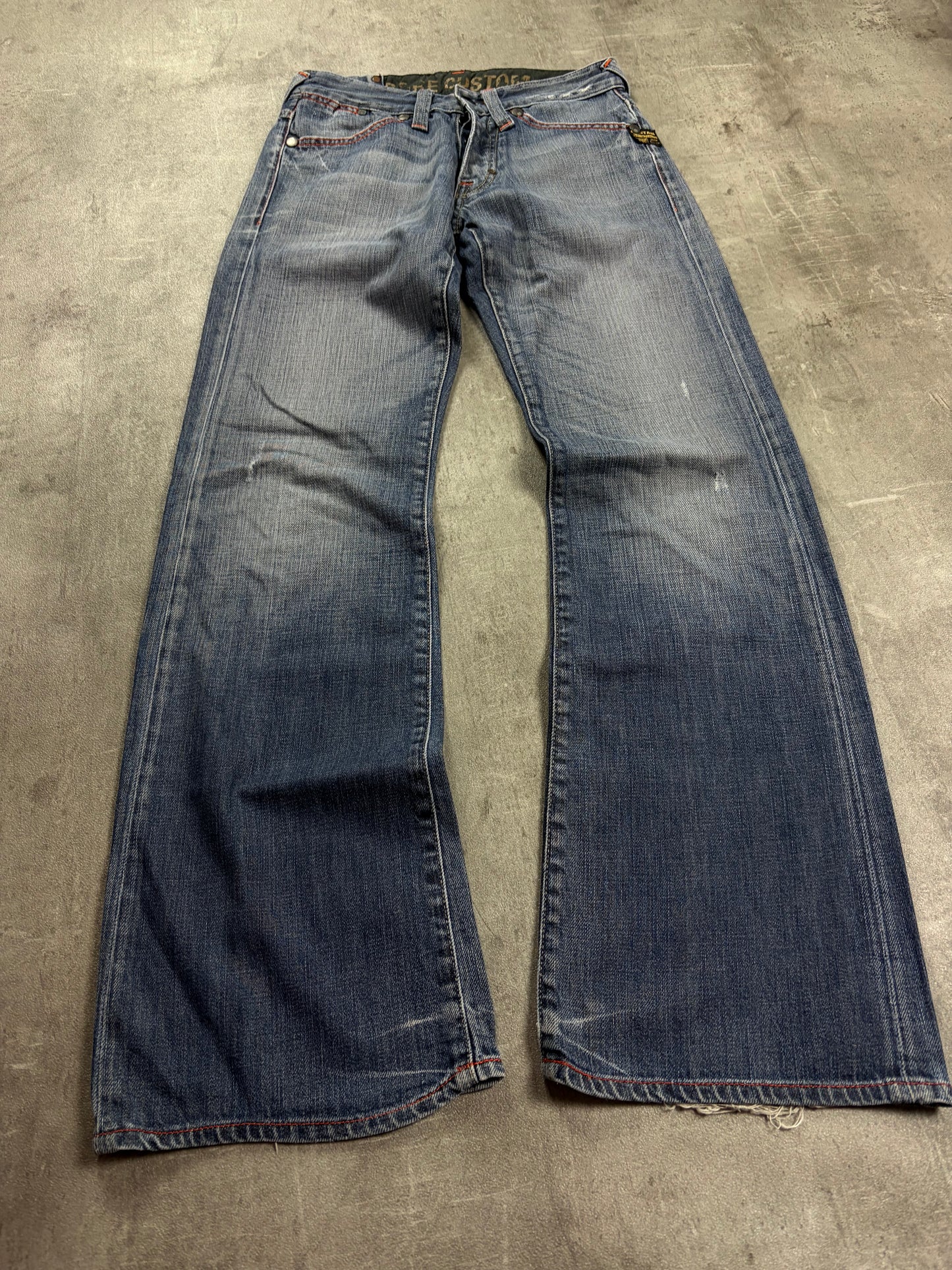 g-star jeans y2k backprint streetwear