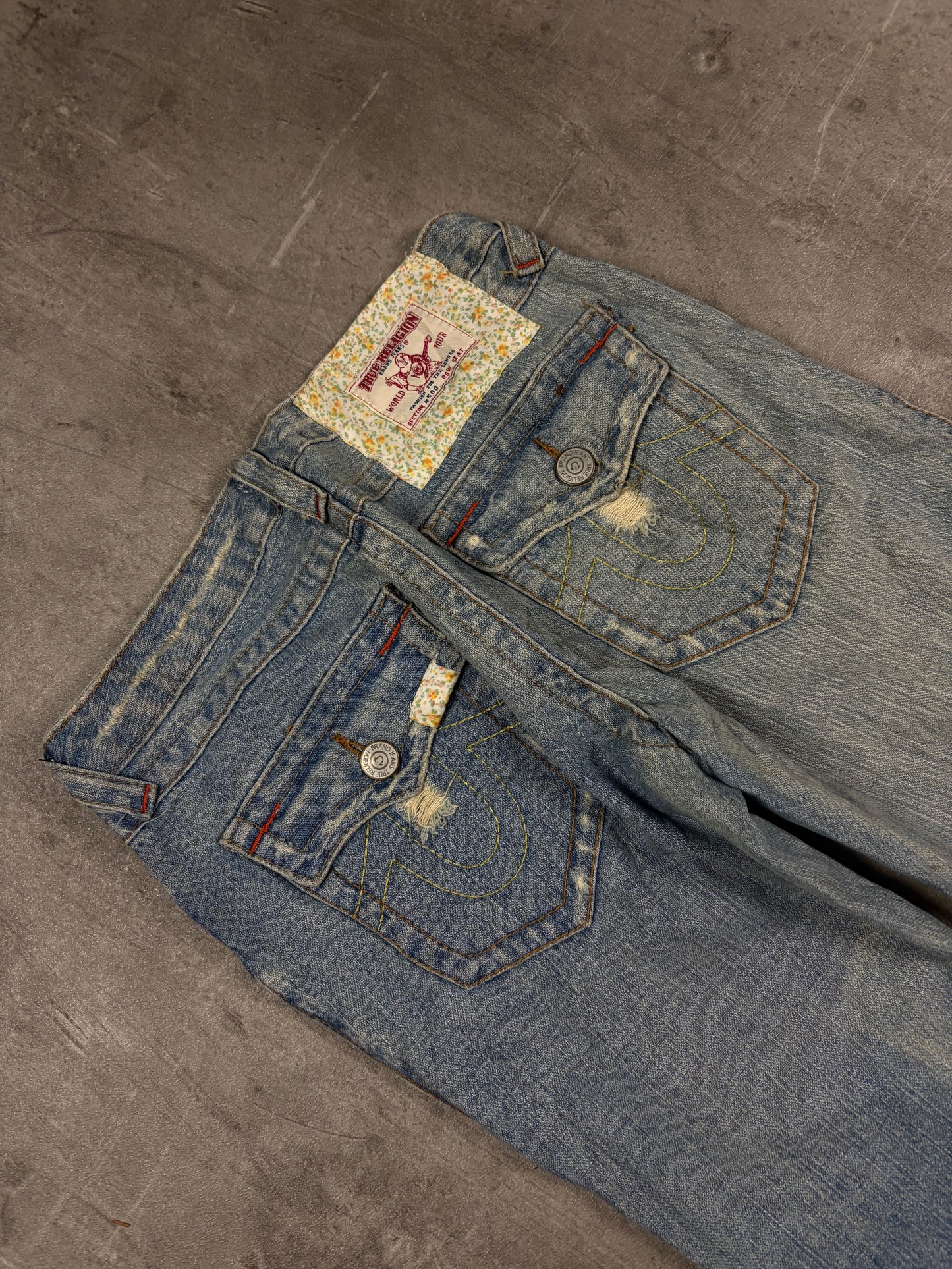 true religion jeans vintage flared low waist