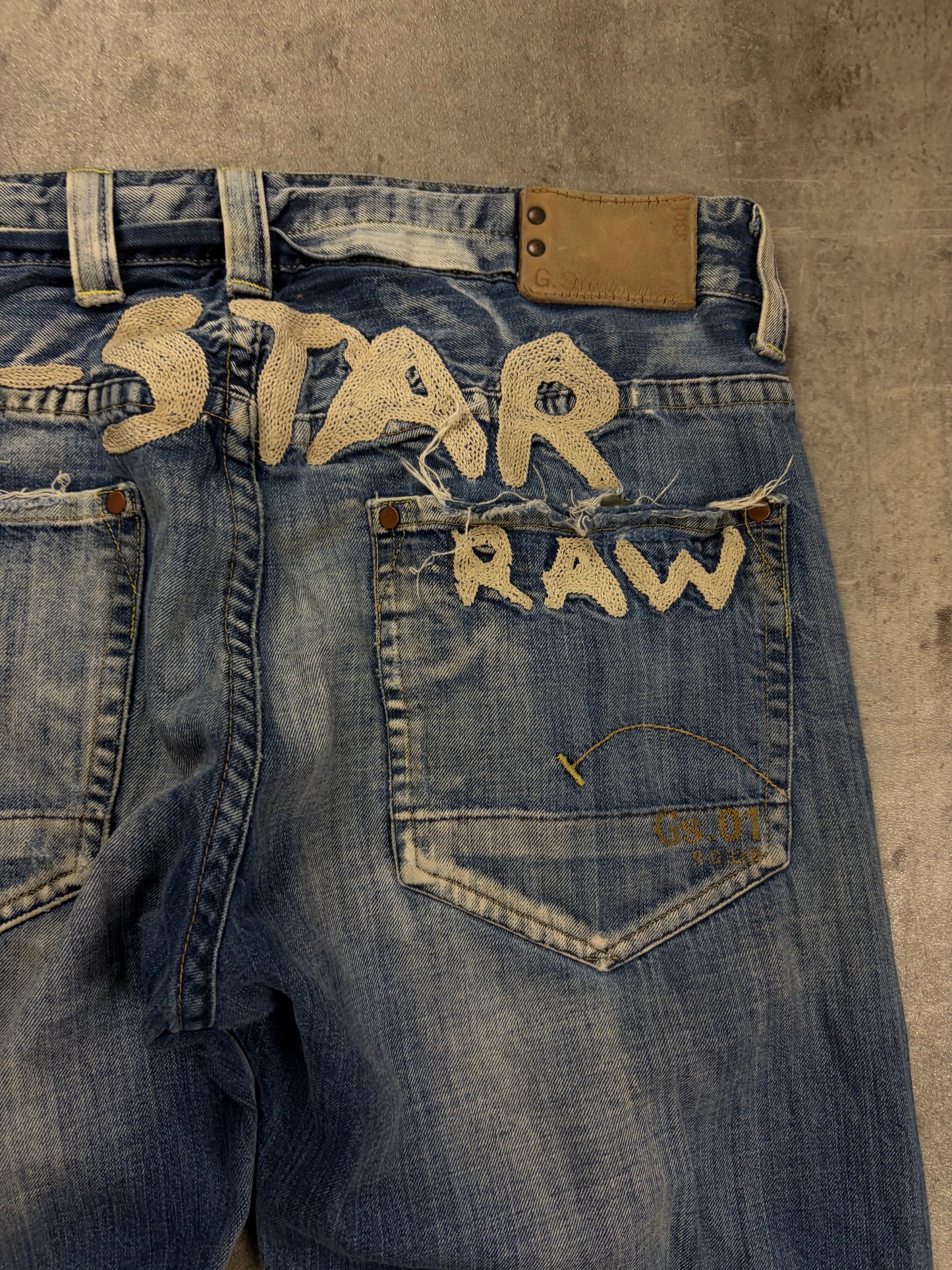 Vintage G-Star Embroidered Armani Baggy Jeans