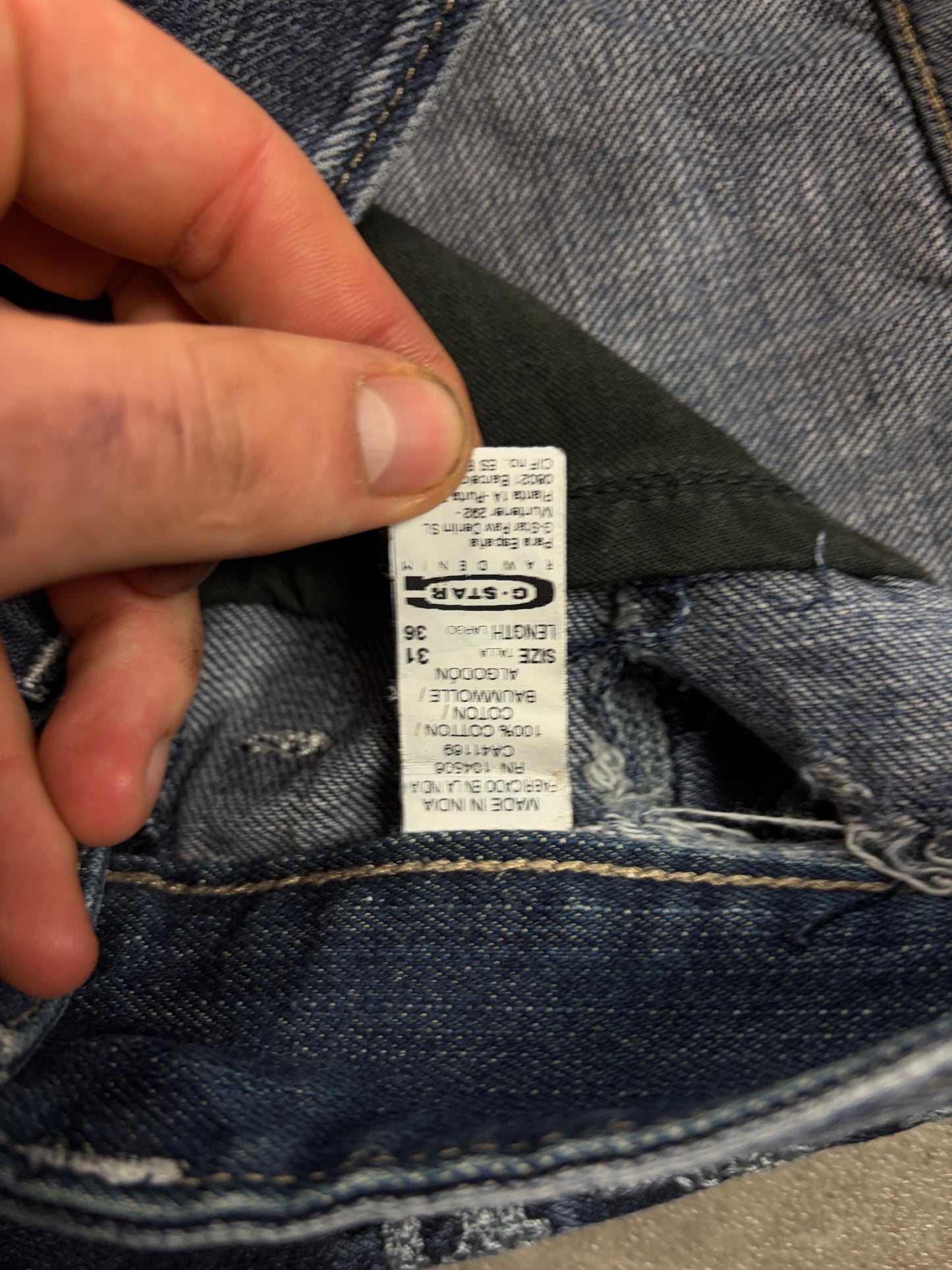 Vintage G-Star Embroidered Armani Baggy Jeans