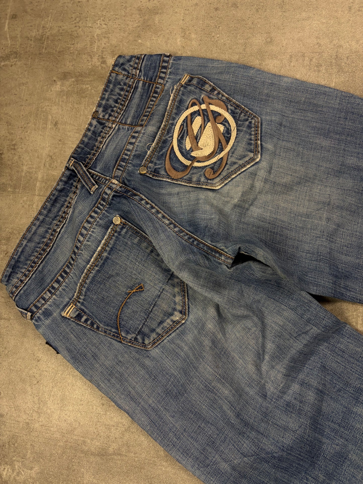 Embroidered g star Baggy Jeans Vintage Denim