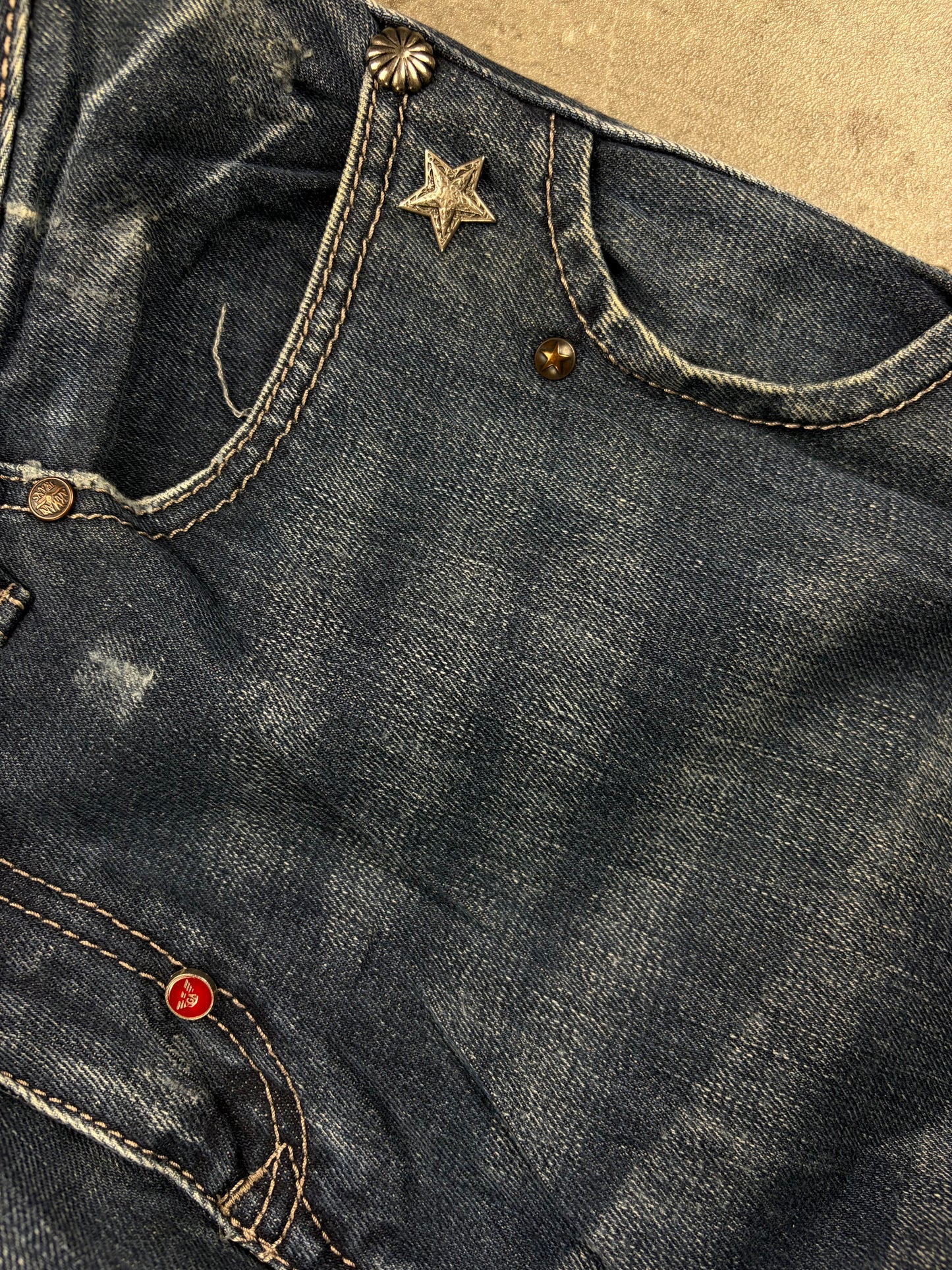 Vintage Y2K Armani Jeans Baggy Backprint
