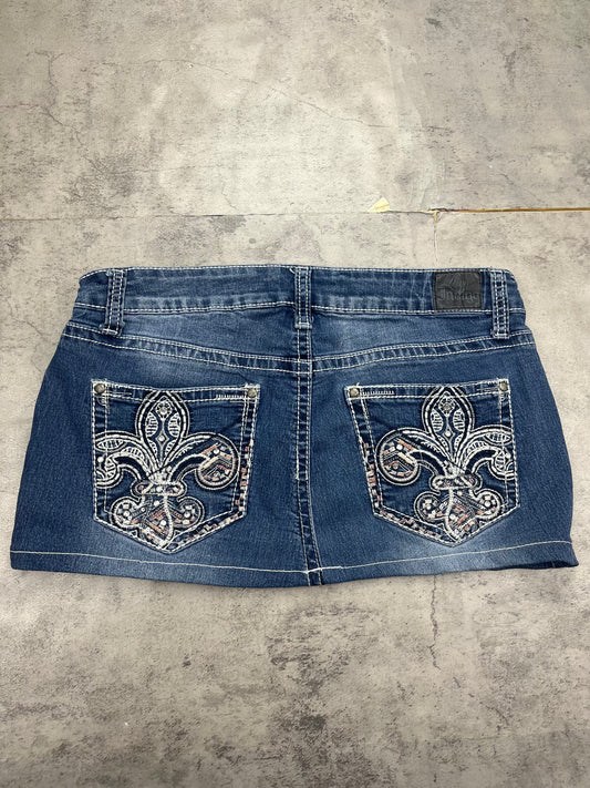 Mini Love indigo Jeans Rock Vintage