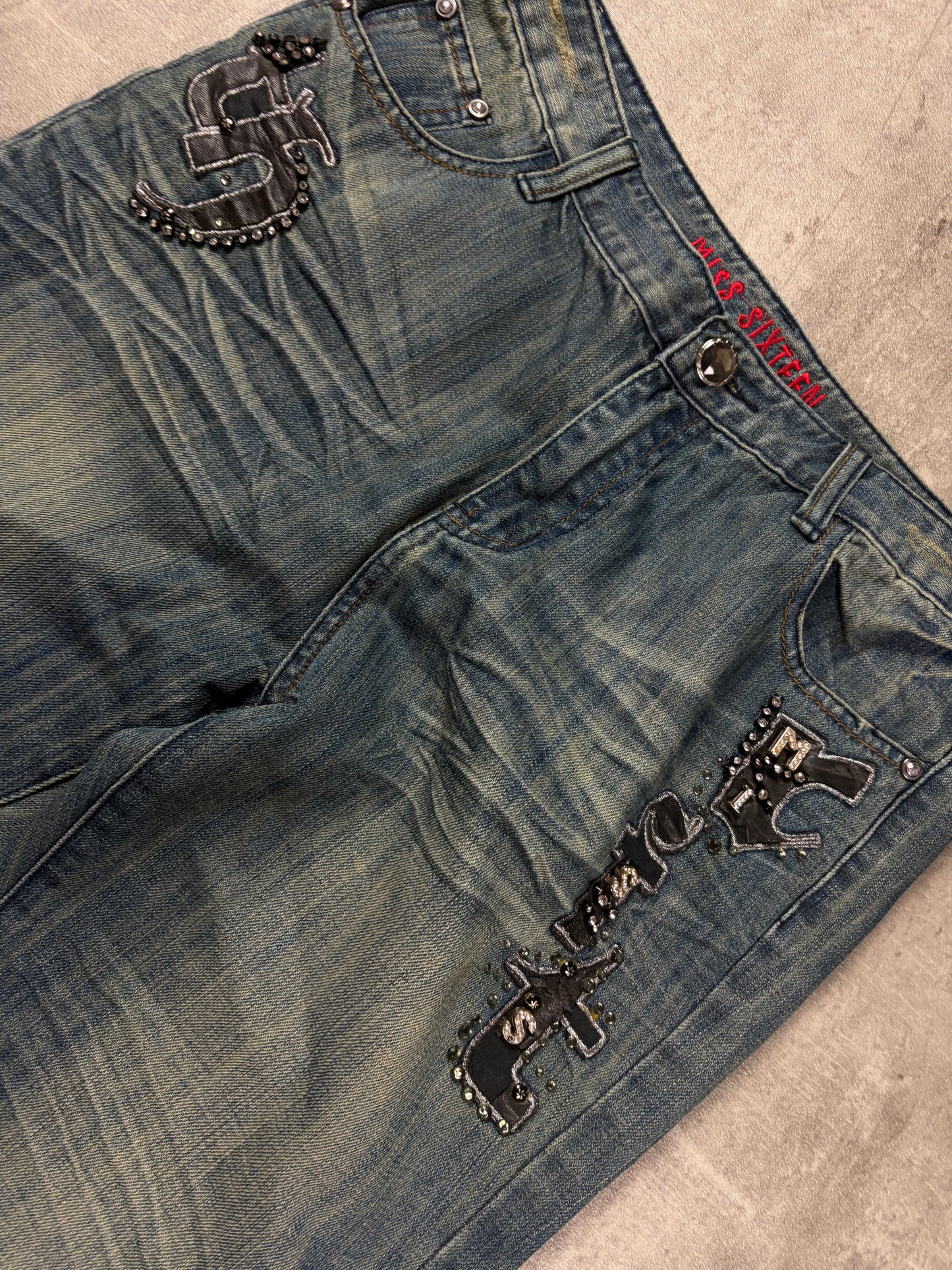 Miss sixteen Y2k Lowwaist Miss me Style Jeans