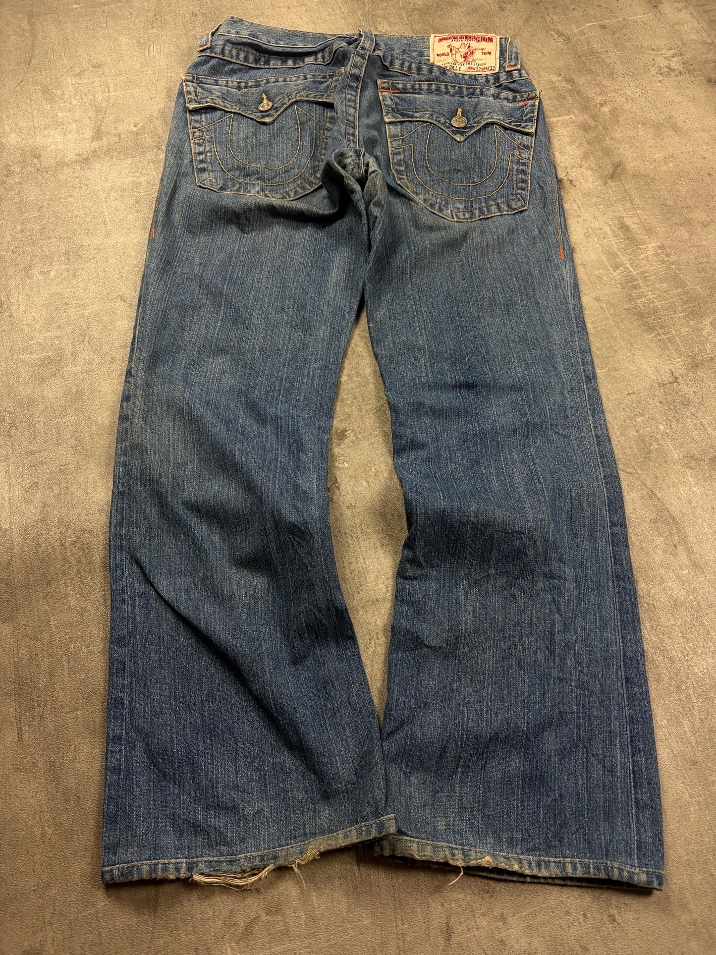 Vintage True Religion Straight Baggy Jeans Y2k