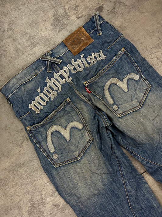 Evisu Baggy Y2k Vintage Denim Jeans Straight